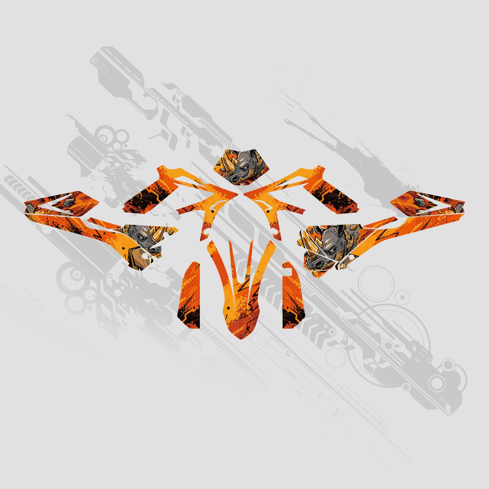 Motorrad Full Graphics Dekor Aufkleber Set für BETA RR 250/300 2ST 350/400/450 4ST 2018-2019