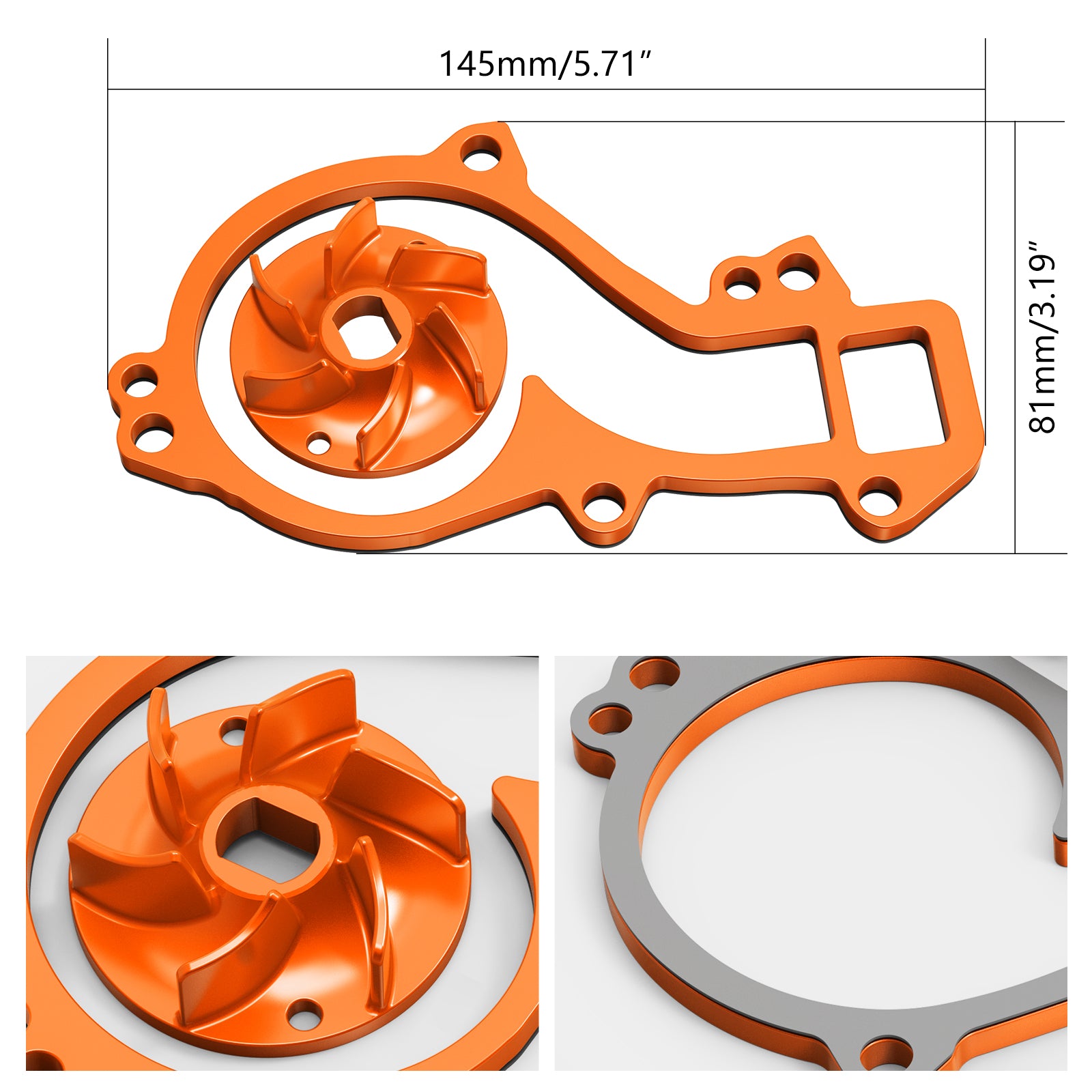 Wasserpumpen-Kühler-Laufrad-Abstandshalter für KTM 690/Husqvarna 701 GasGas 700 SM/ES