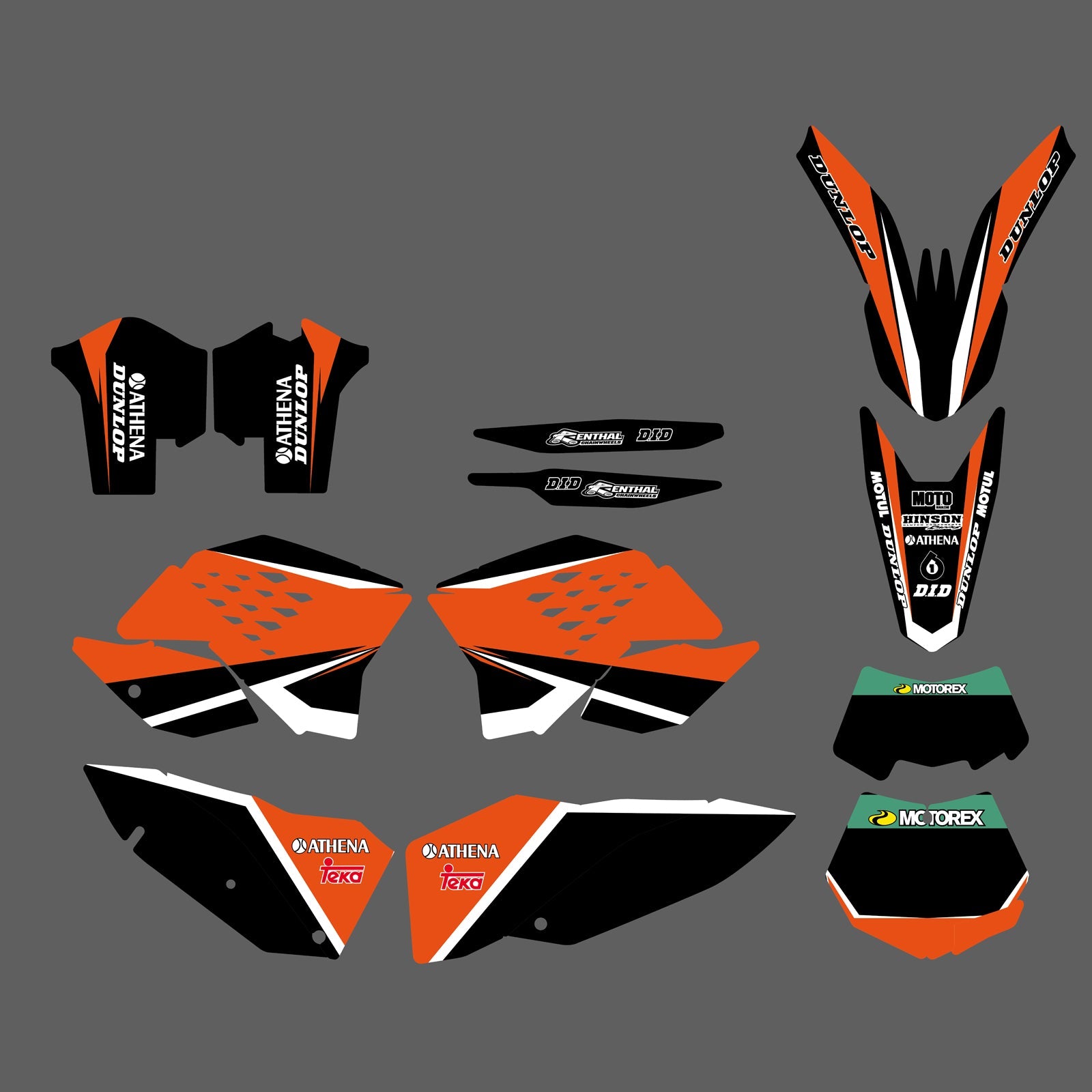 Motorrad-Grafikaufkleber-Kits für KTM EXC 2008-2011