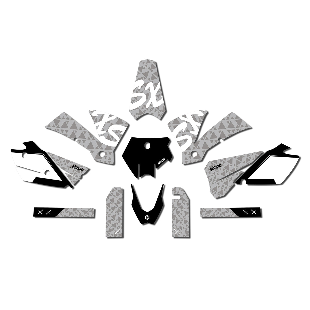 Complete motorcycle decal kit for KTM SX 2003–2004