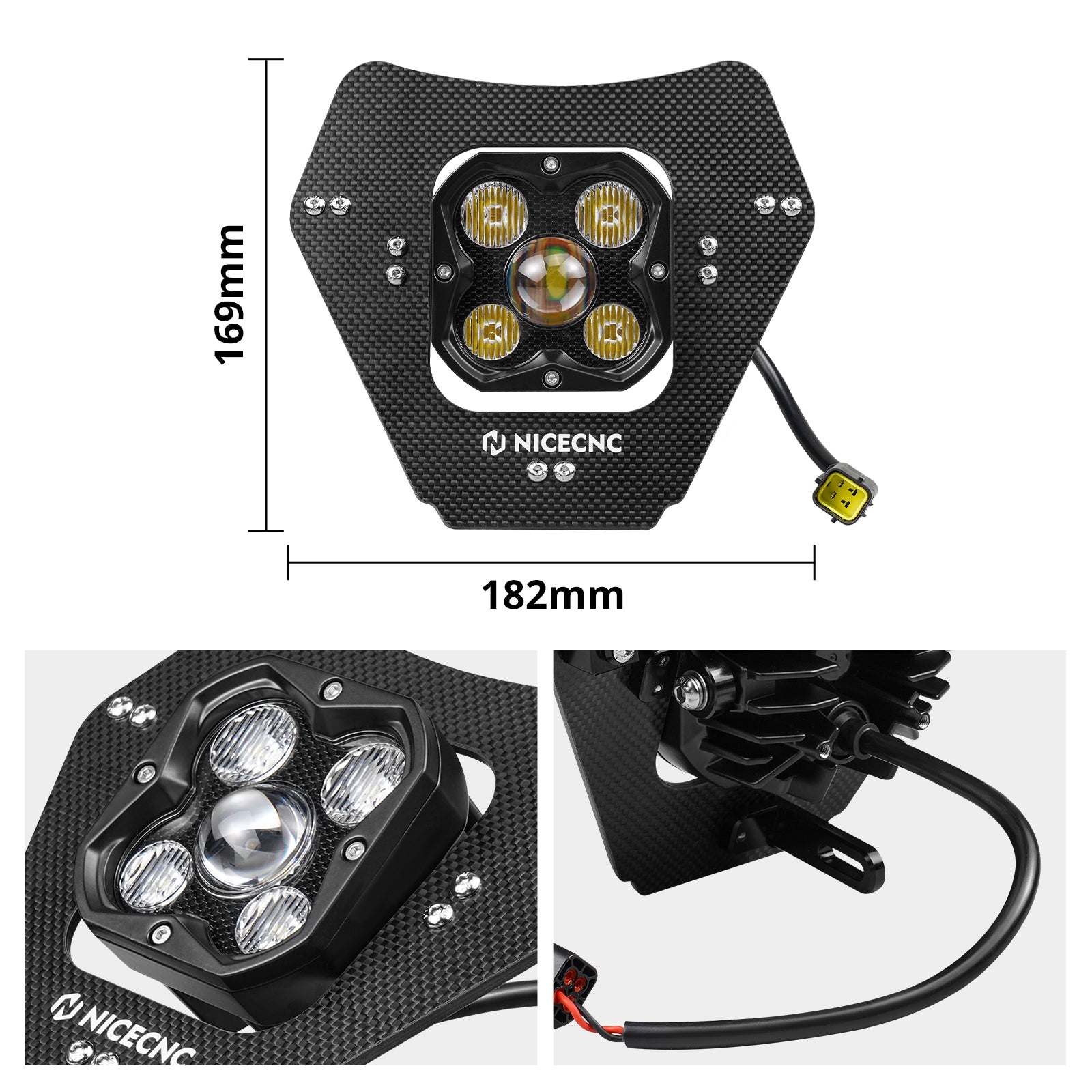 LED Lampen Scheinwerfer Kit Plug & Play für KTM 350 500 EXC-F 2024-2025