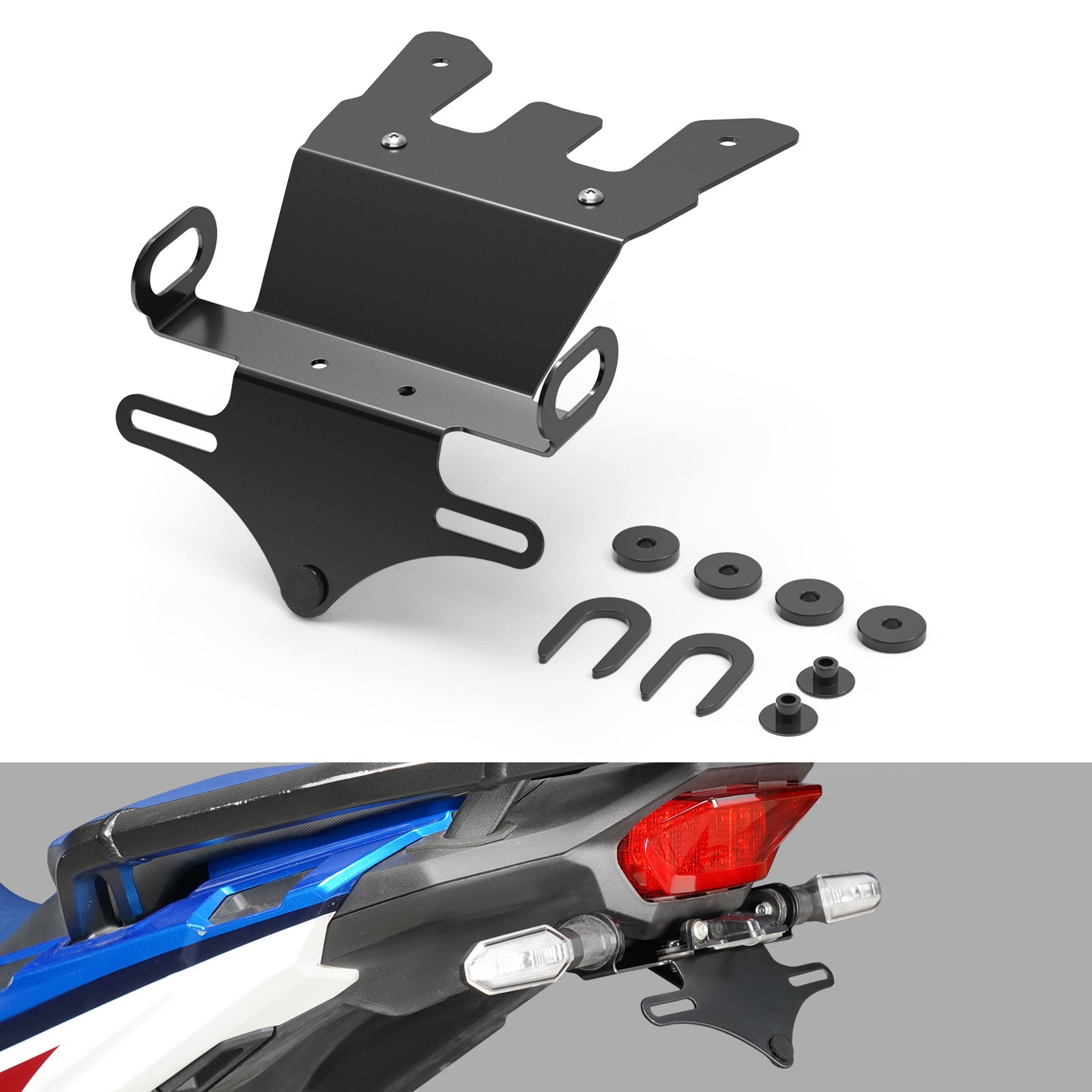 LED Schwanz Ordentlich Fender Eliminator Kit Kennzeichen Halter Für Honda CRF1100L Africa Twin