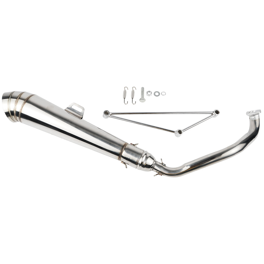 Leistung GP Auspuff Rohr System Für GY6 125cc 150cc Motor Universal