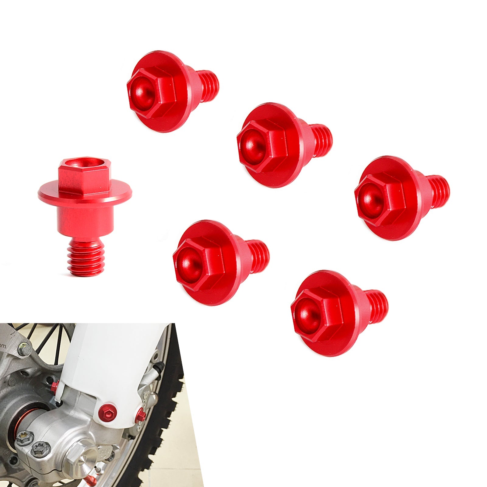 NiceCNC Vorne Gabelschutzschraube Für Honda CR85R CRF150R 125R 250R 450R 250L M