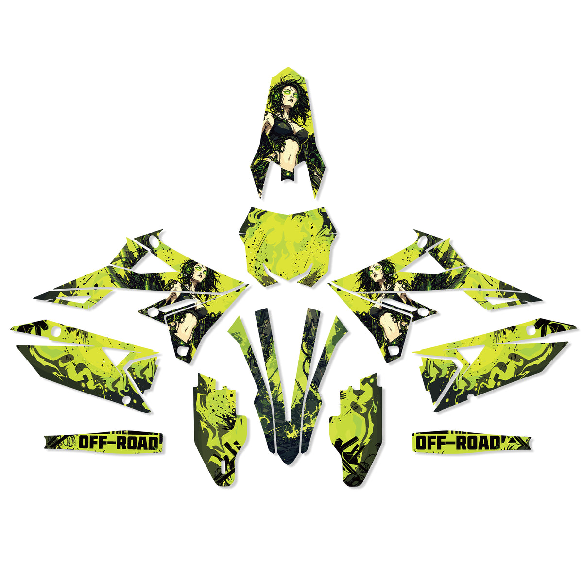 Motorrad Dekoraufkleber Komplettset für SUZUKI RMZ250 19-25 RMZ450 18-25