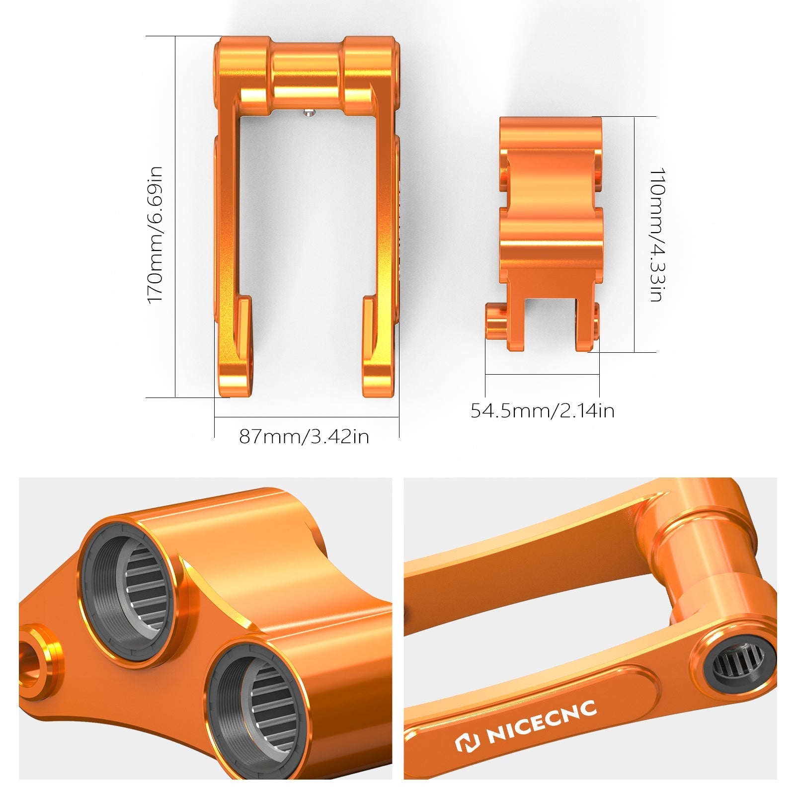 2'' Hinten Suspension Drop Senkung Link Kit für KTM 690 Husqvarna 701 GasGas 700