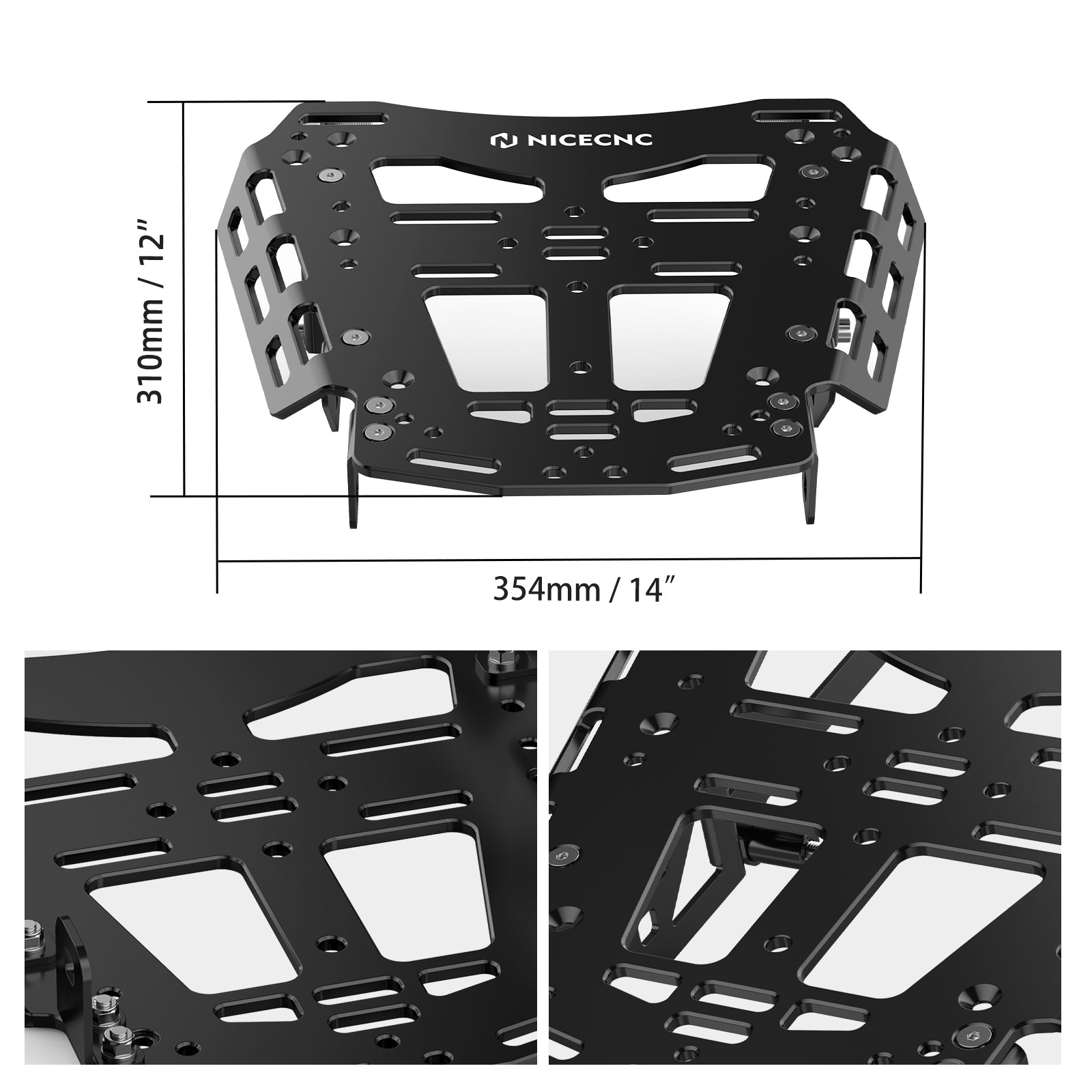 Hinten Gepäck Rack Fracht Platte Träger Für Suzuki DR650S / SE 1996-2025