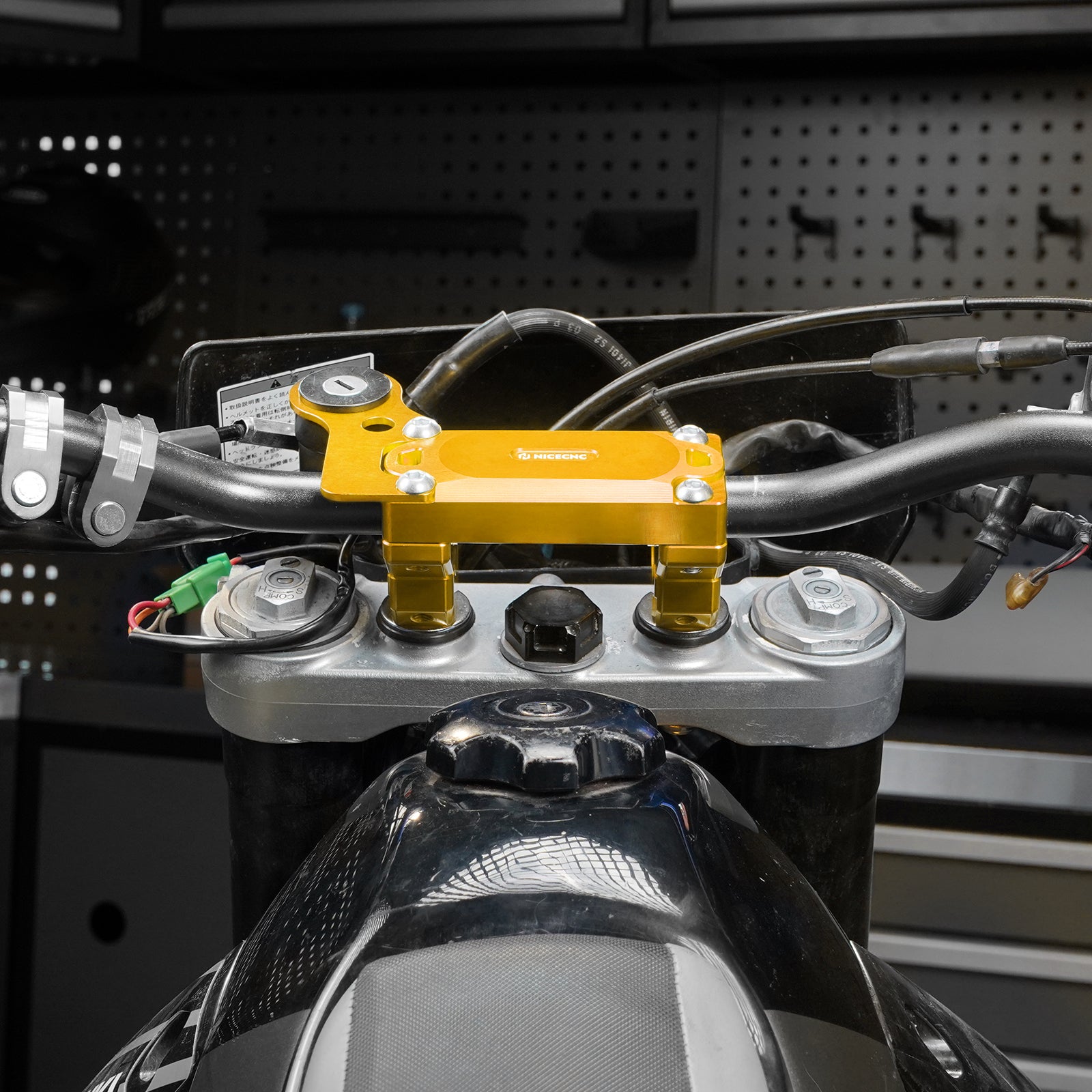 Versetzter Lenker-Riser-Montage-Klemmensatz für Suzuki DRZ400SM 2005-2024