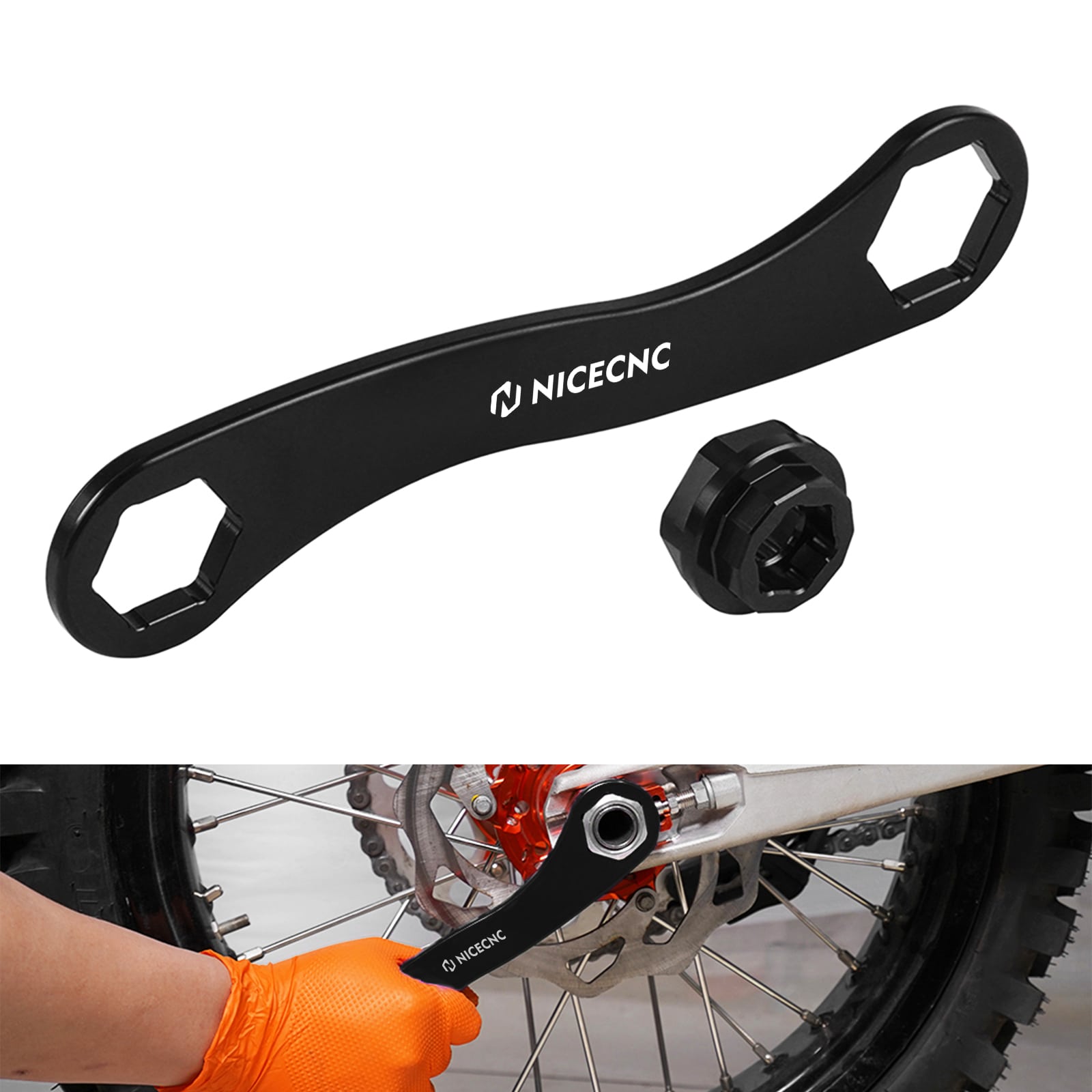 Vorder- und Hinterachsmutterschlüssel für Yamaha WR YZ 250F 450F 1996–2022