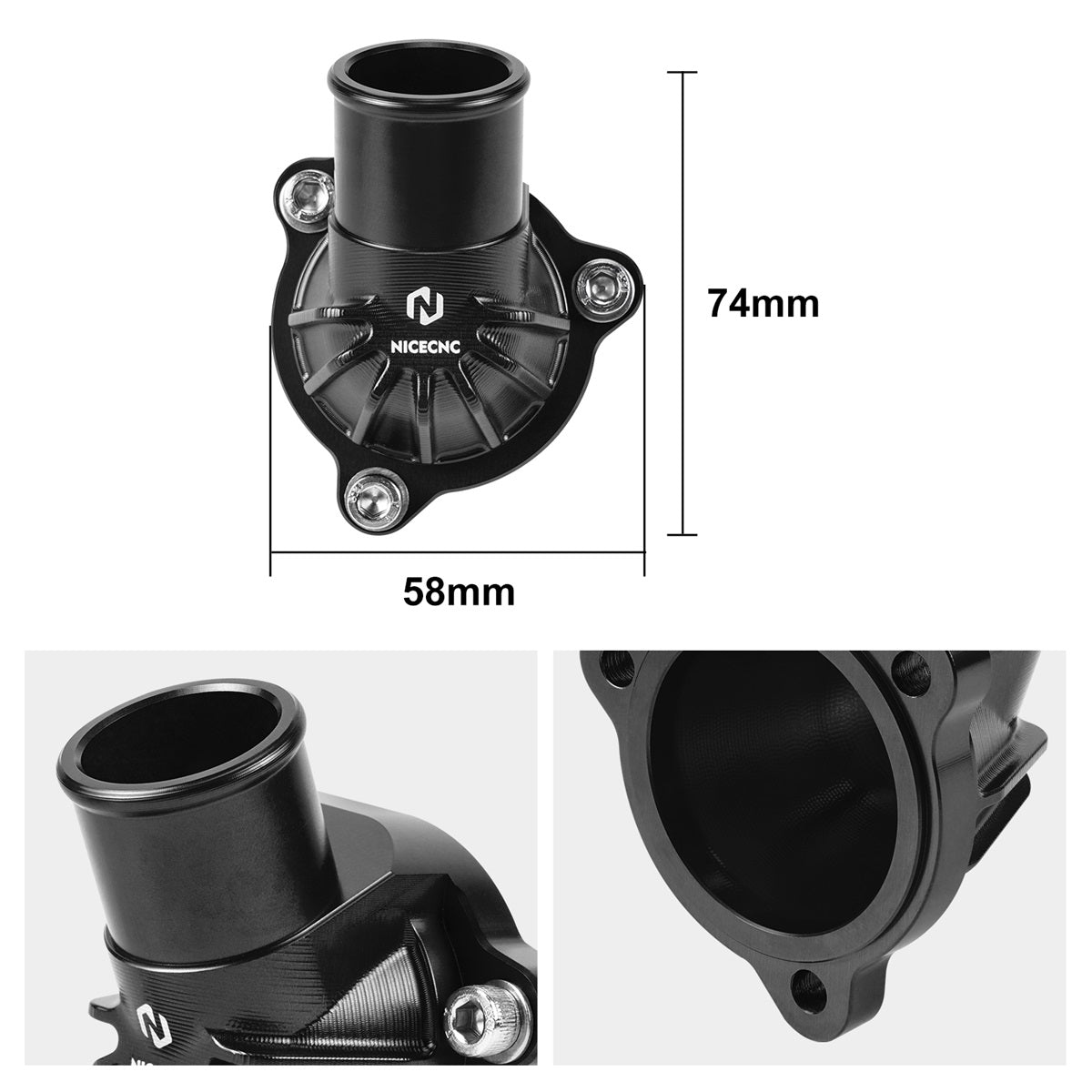 Thermostatgehäuseabdeckung Wasseranschluss für Husqvarna NORDEN 901 / Expedition 2022–2025