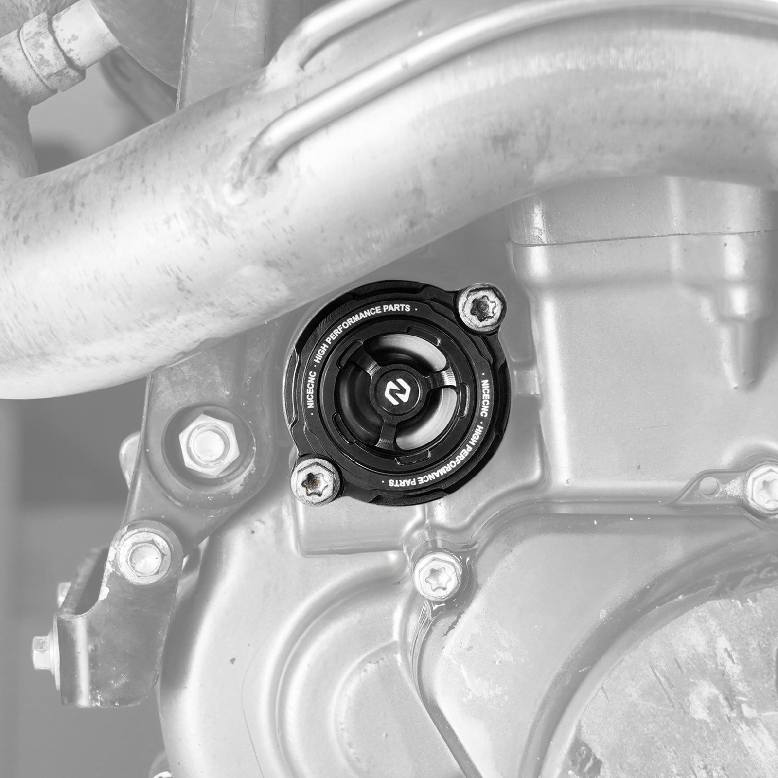Transparente Ölfilter-Abdeckung für KTM 690 Enduro SMC R