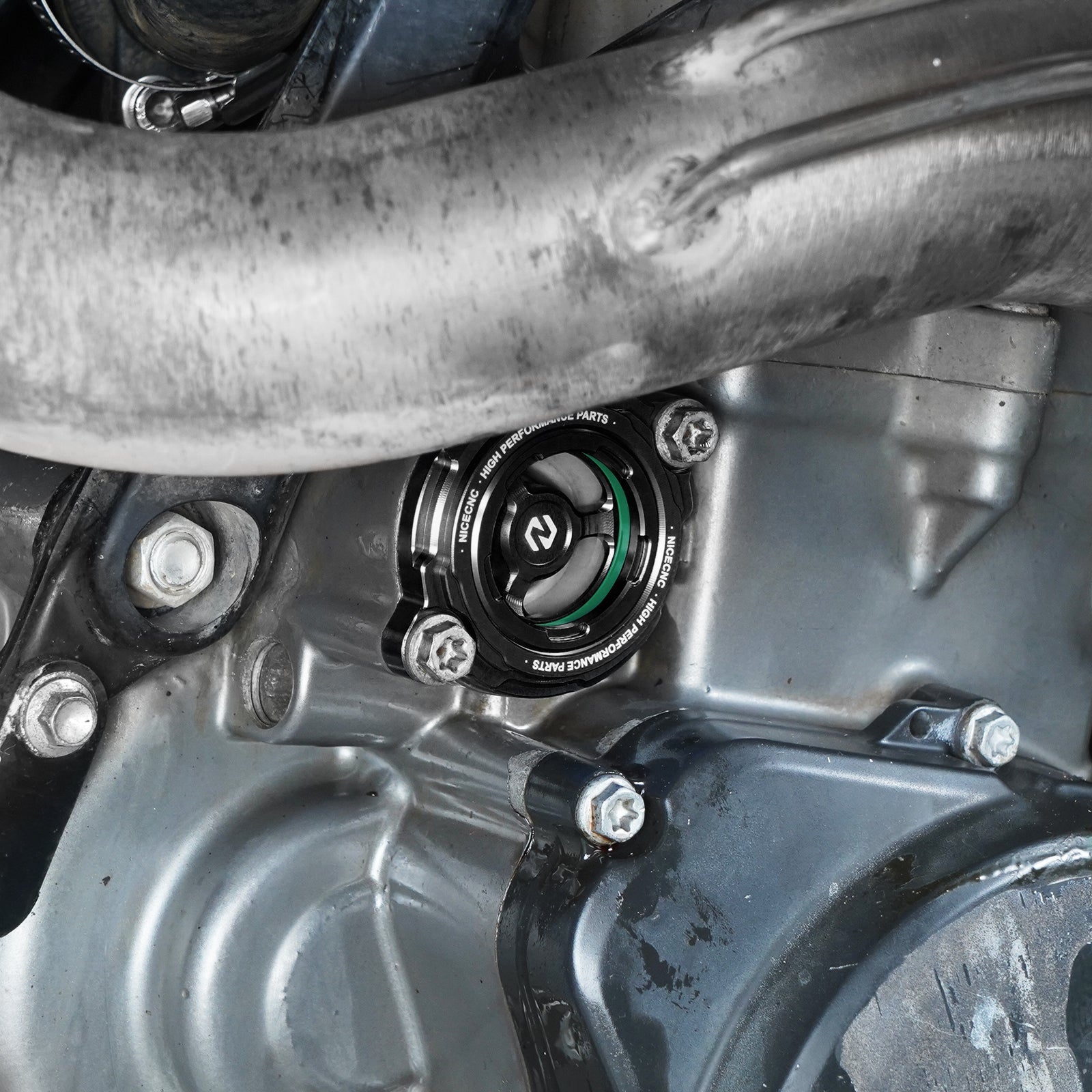 Transparente Ölfilter-Abdeckung für KTM 690 Enduro SMC R