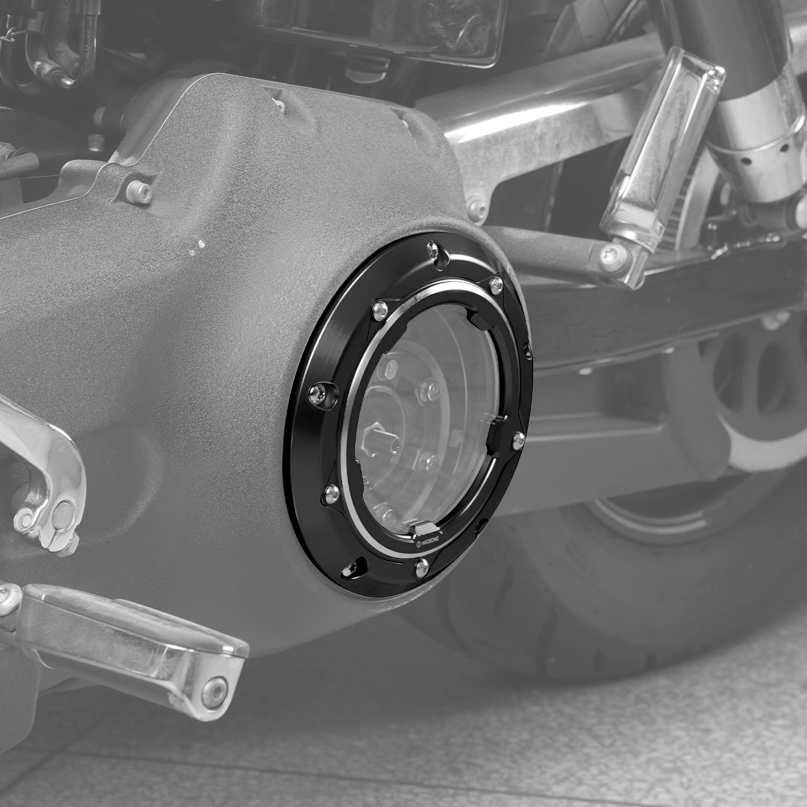 Transparente Twin Cam Derby-Abdeckung für Harley Street Glide 2006–2015 Road King 1999–2014