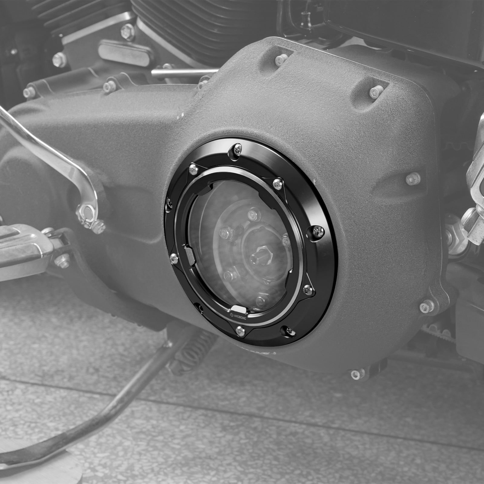 Transparente Twin Cam Derby-Abdeckung für Harley Street Glide 2006–2015 Road King 1999–2014