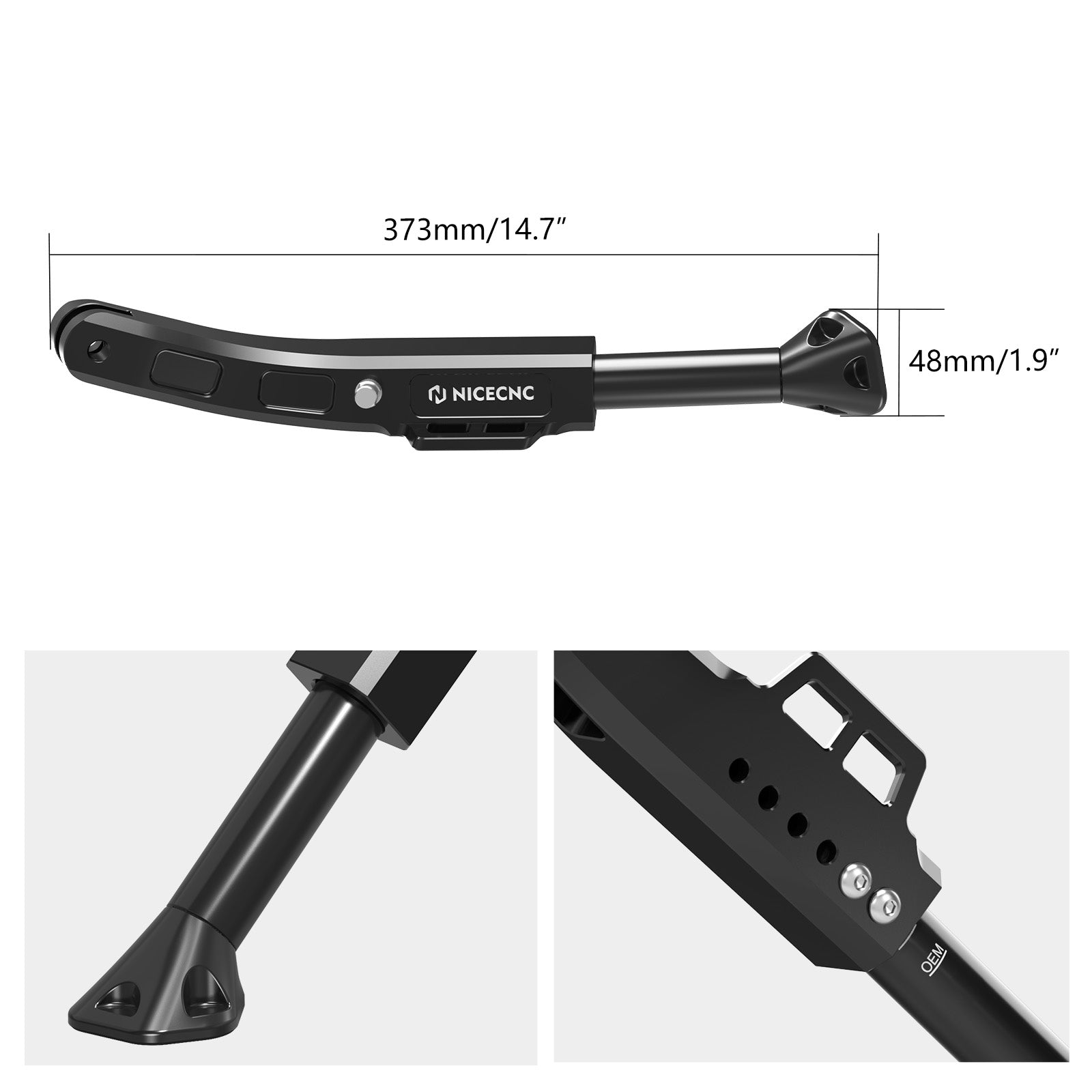 Verstellbarer Kickstand für KTM 690 Enduro 08-24 Husqvarna 701 SM 16-24