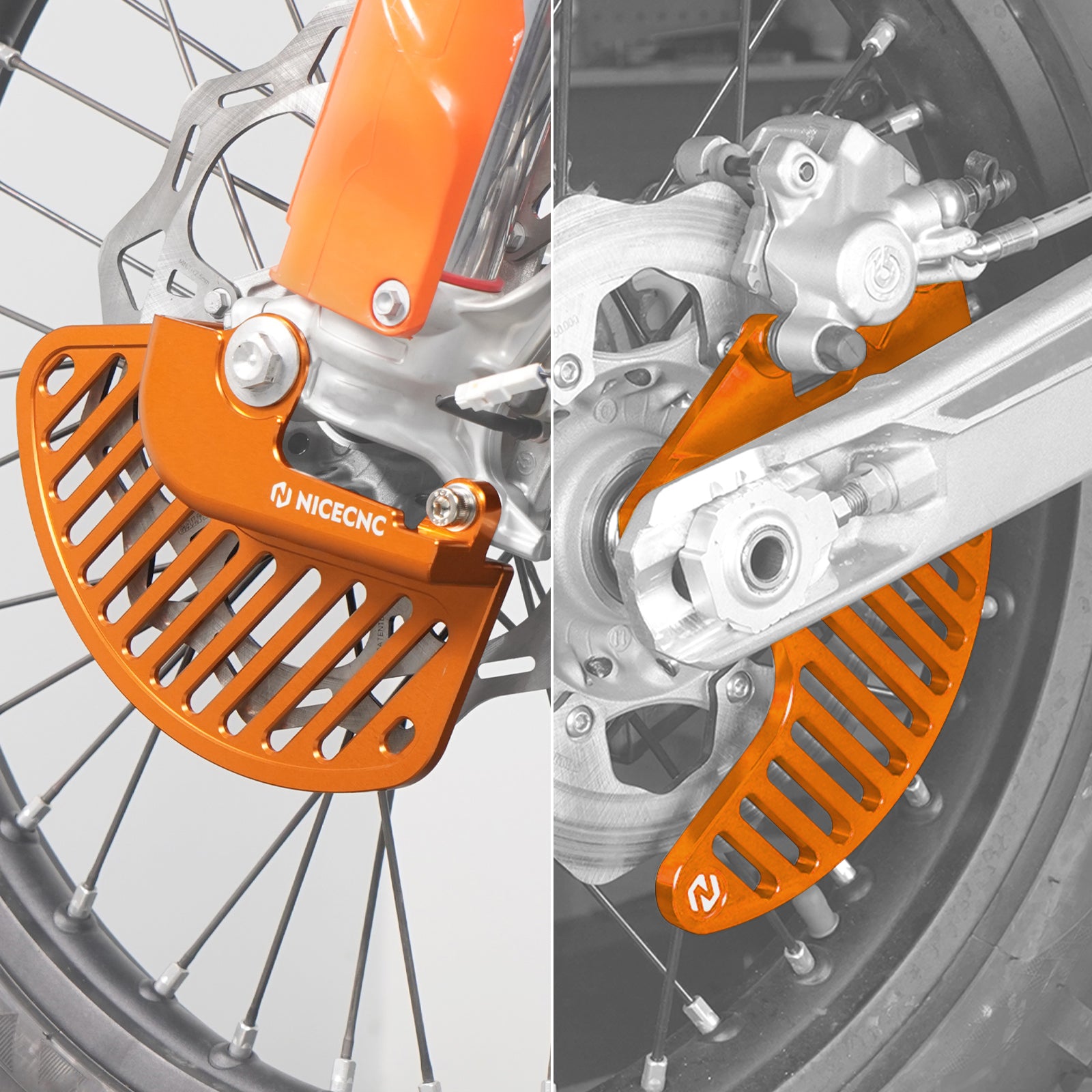 Front and rear brake disc protection kit for KTM SX SX-F XC XC-W EXC XCF-W XW-F