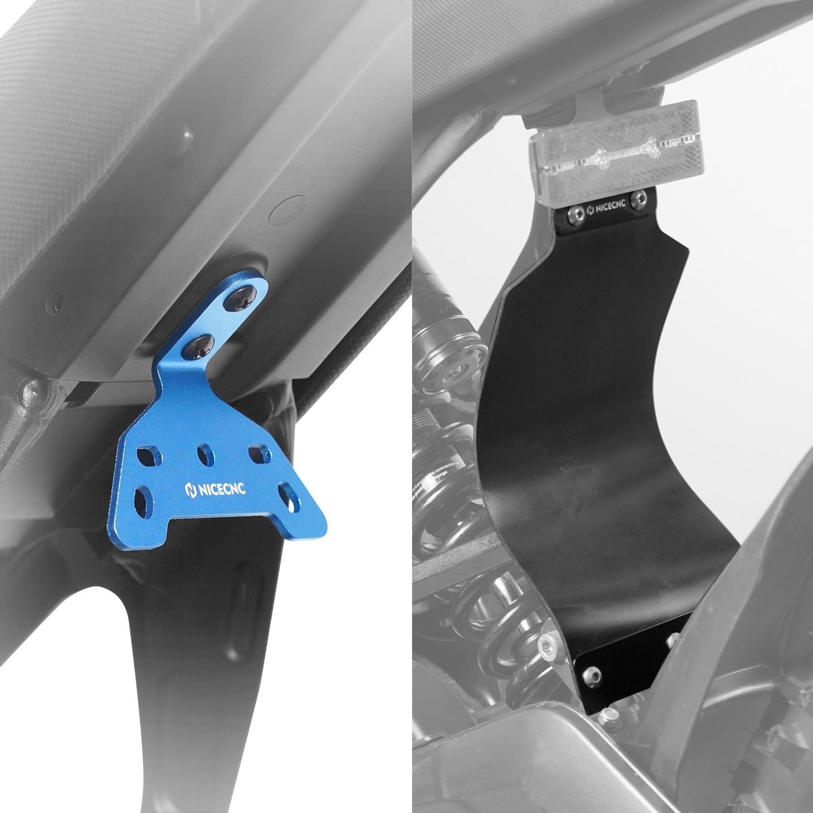 Hinten Shock Fender Schlamm Schutz & Schwanz Light Halterung Für Surron Licht Bee Segway X160 X260