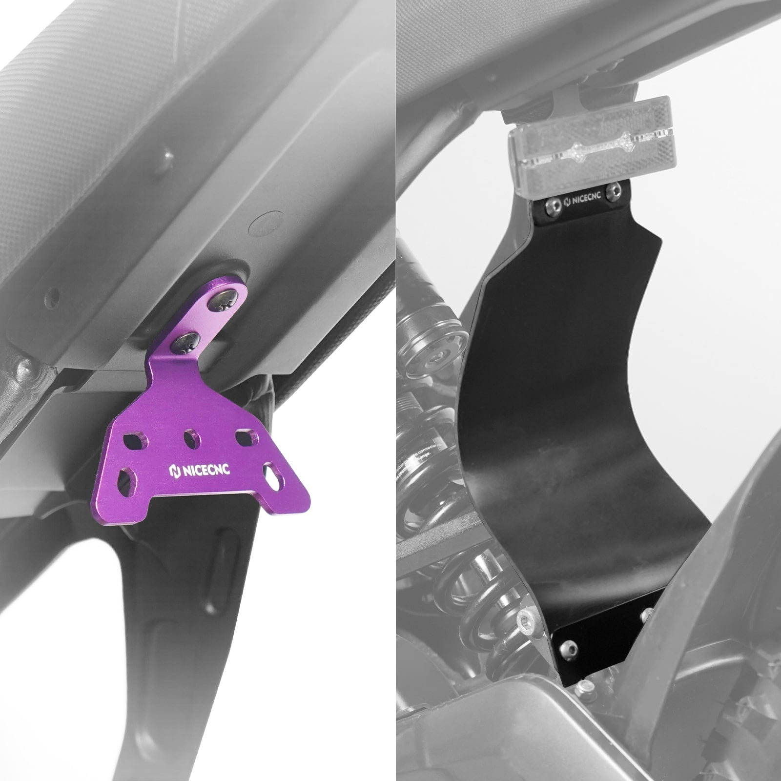 Hinten Shock Fender Schlamm Schutz & Schwanz Light Halterung Für Surron Licht Bee Segway X160 X260