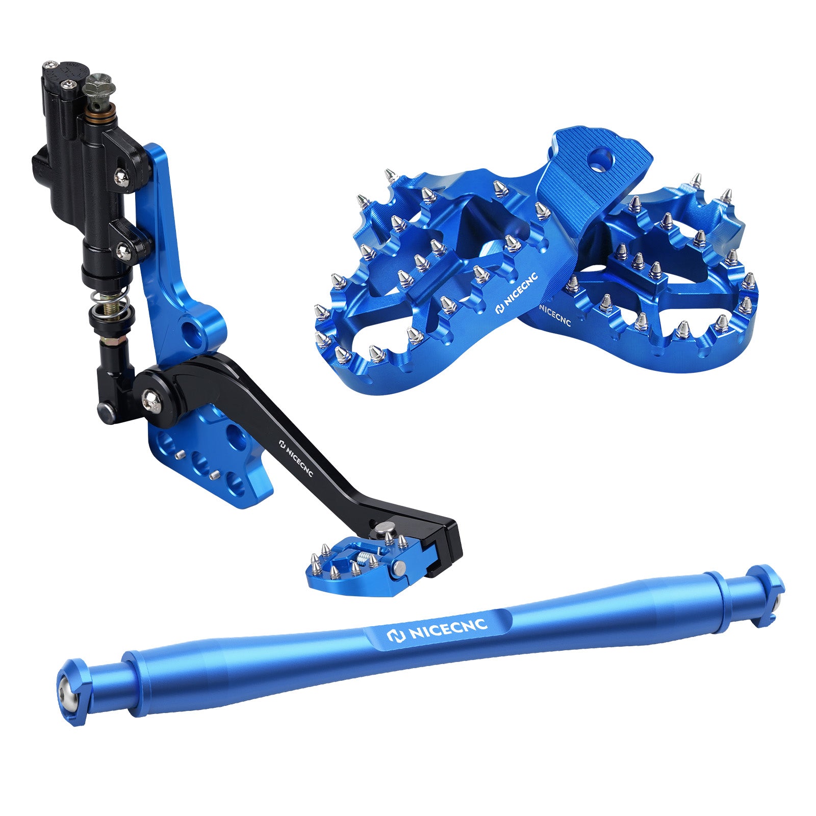 Hydraulische Hinterradbremse + verlängerte Fußstütze + Stützstrebe für Surron Light Bee X S