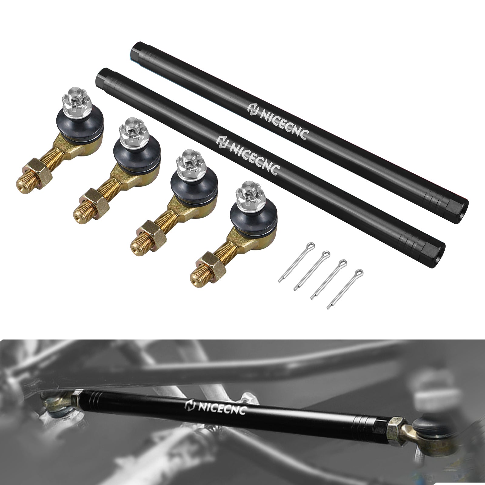 Upgraded Tie Rod Ball Joint Kit For Yamaha Raptor 700 2006-2026