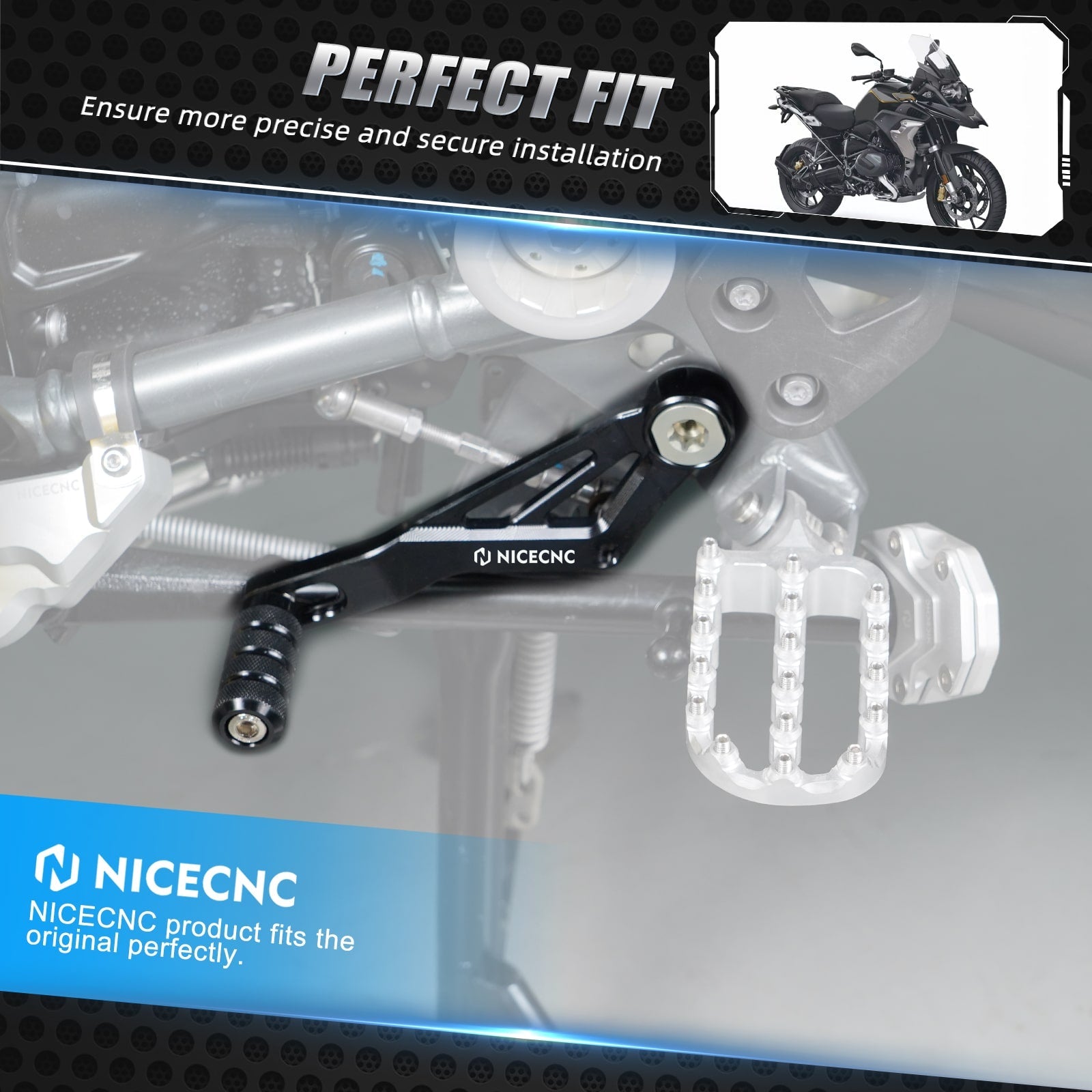 Verstellbarer Schalthebel für BMW R1200GS Adv 2013-2018 R1250GS Adv 2019-2024