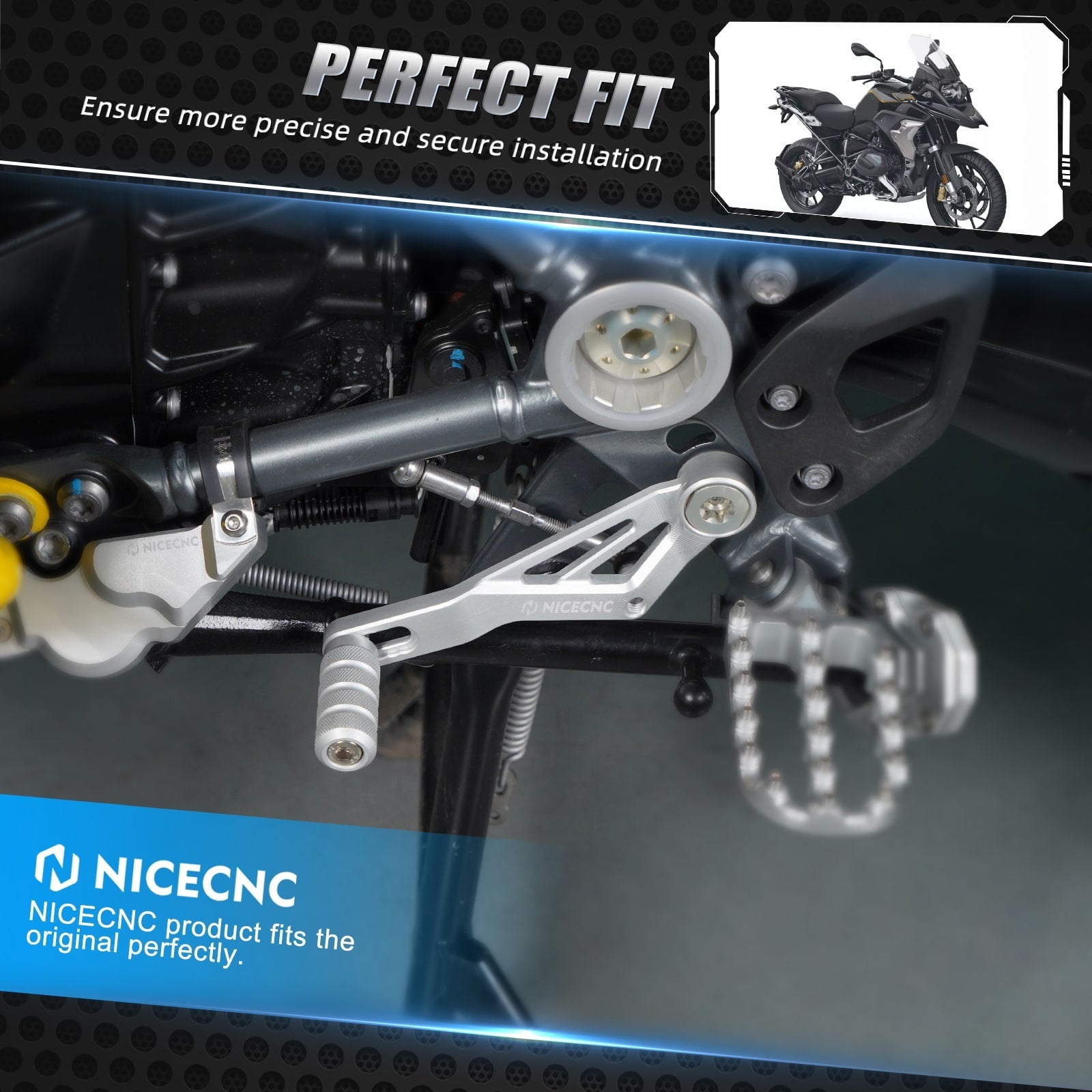 Verstellbarer Schalthebel für BMW R1200GS Adv 2013-2018 R1250GS Adv 2019-2024
