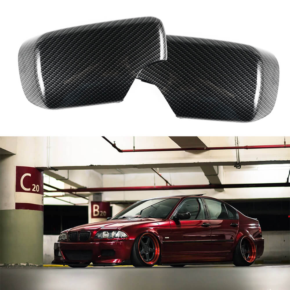 Tür Rückspiegel Carbon Faser Abdeckung Kappe für BMW 325i 540i E46 98-05