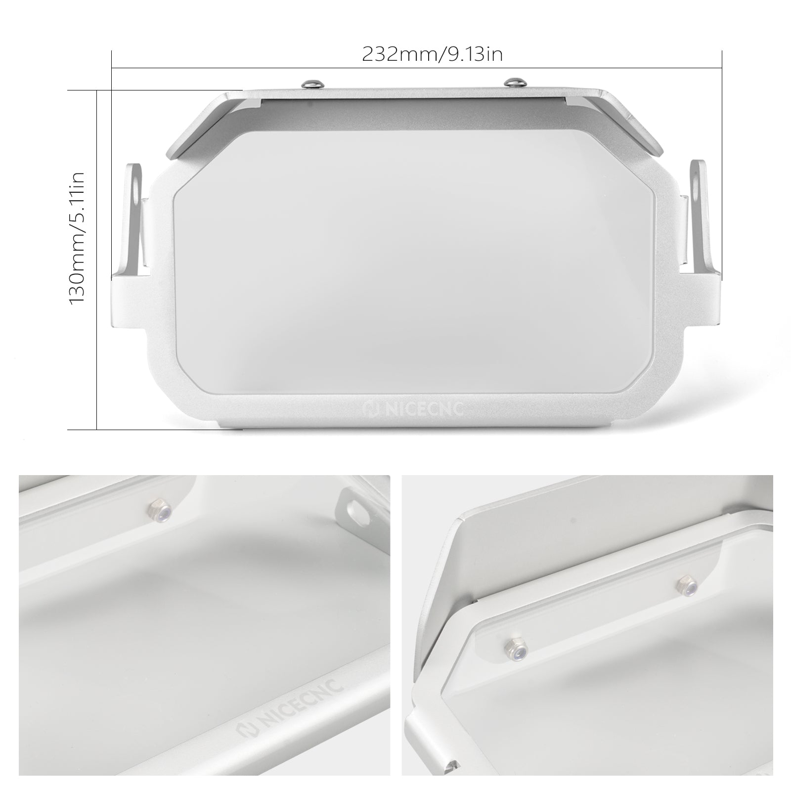 Instrumentendisplay-Schutzabdeckung mit Diebstahlsicherung für BMW R1250GS/Adv 2018-23