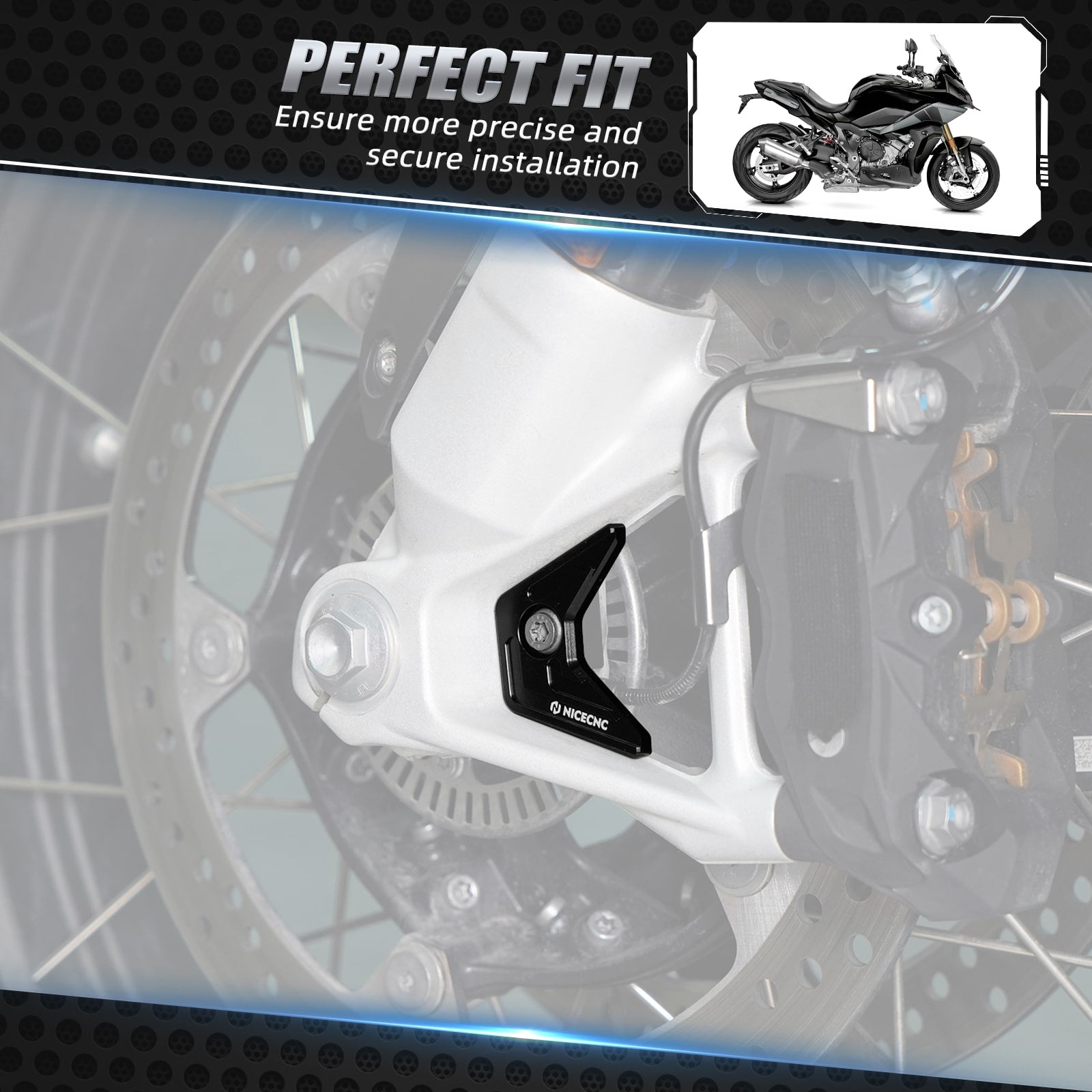 Vorderer ABS-Sensorschutz für BMW R1250GS 2019-2023 R1250GS Abenteuer 2019-2024