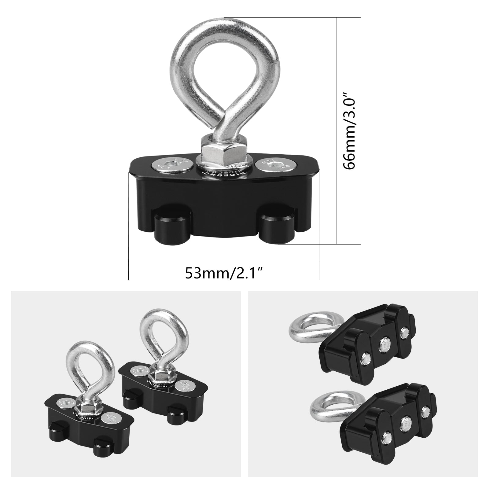 Lock Tie Down LinQ Anker Fracht Haken Halterung Für Can Am Maverick X3