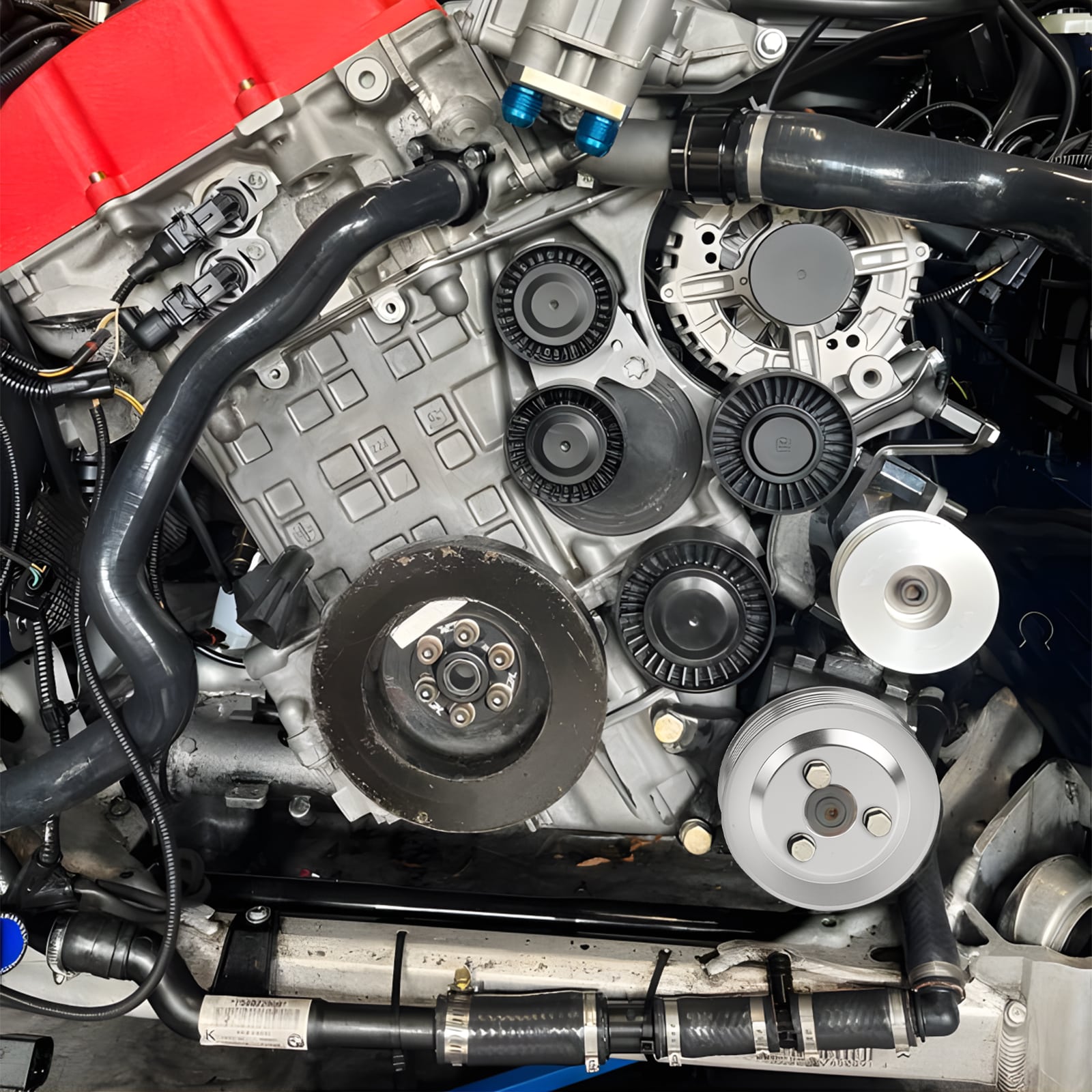 Hochleistungs-Servolenkungsriemenschutz für Riemenscheibe für BMW E82 E88 E91 E92 135i 335i N54 3.0L