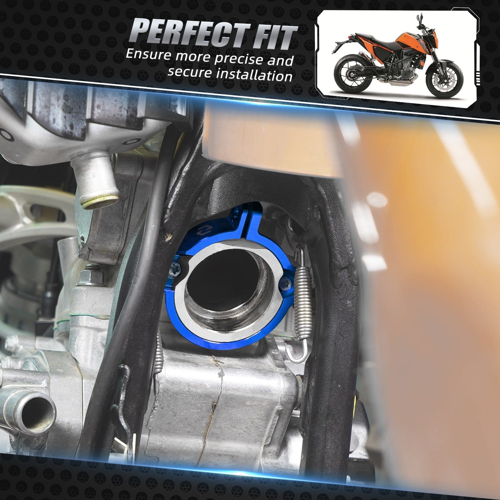 NICECNC Auspuffflansches Guard für KTM 250 300 EXC XCW 2024 XC SX 2023-2024