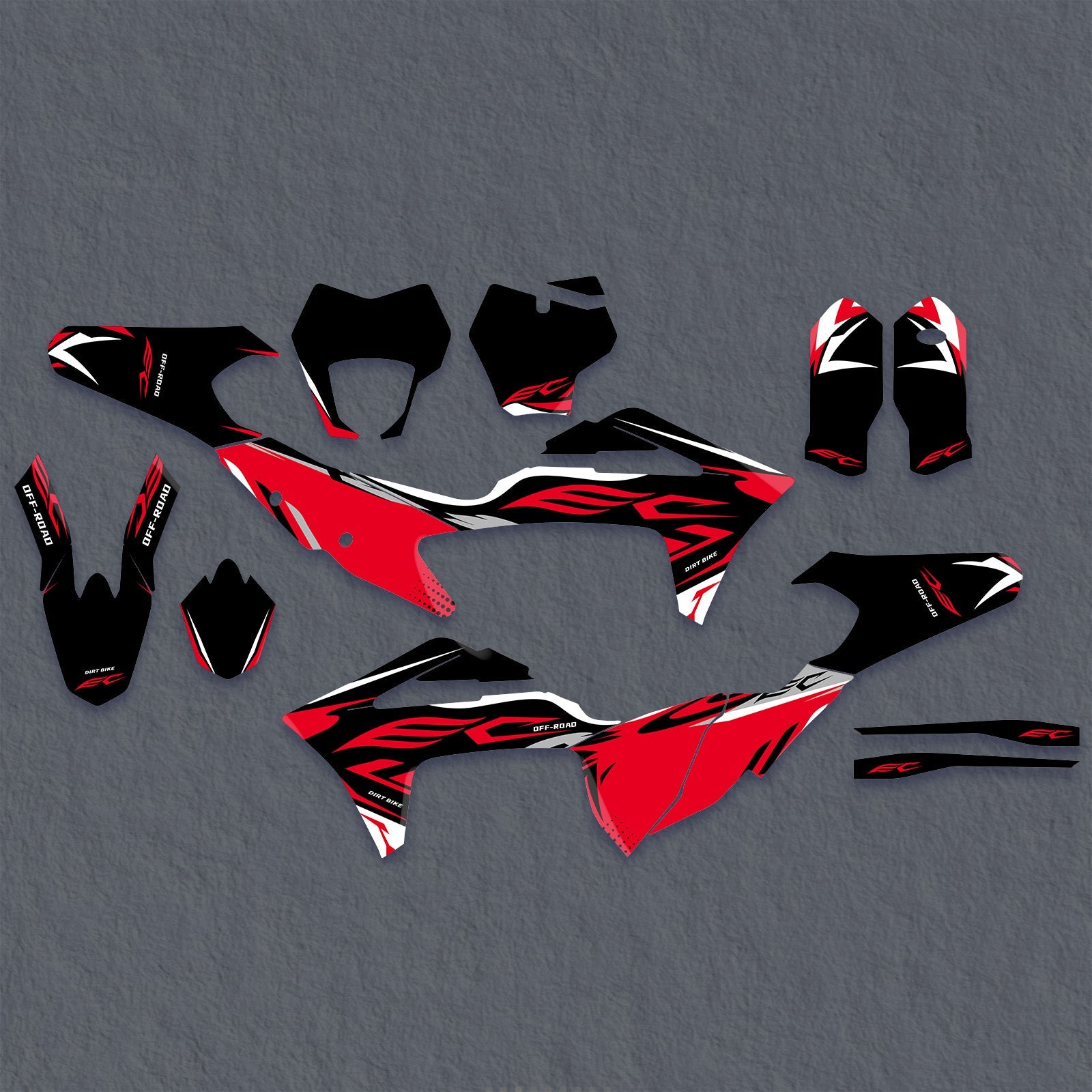 Komplettes Grafik-Aufkleber-Set für GAS GAS EC Enduro 2021-2023