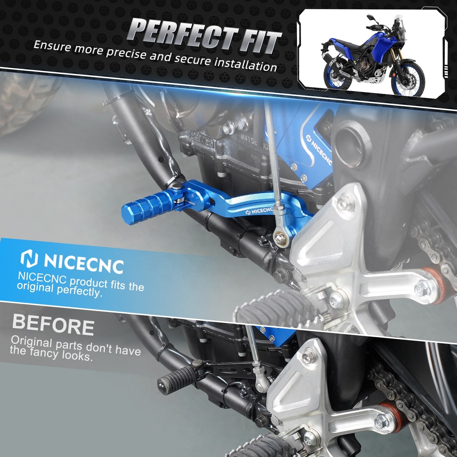 Schalthebel Für Yamaha Tenere 700/XTZ 700 2019-2024