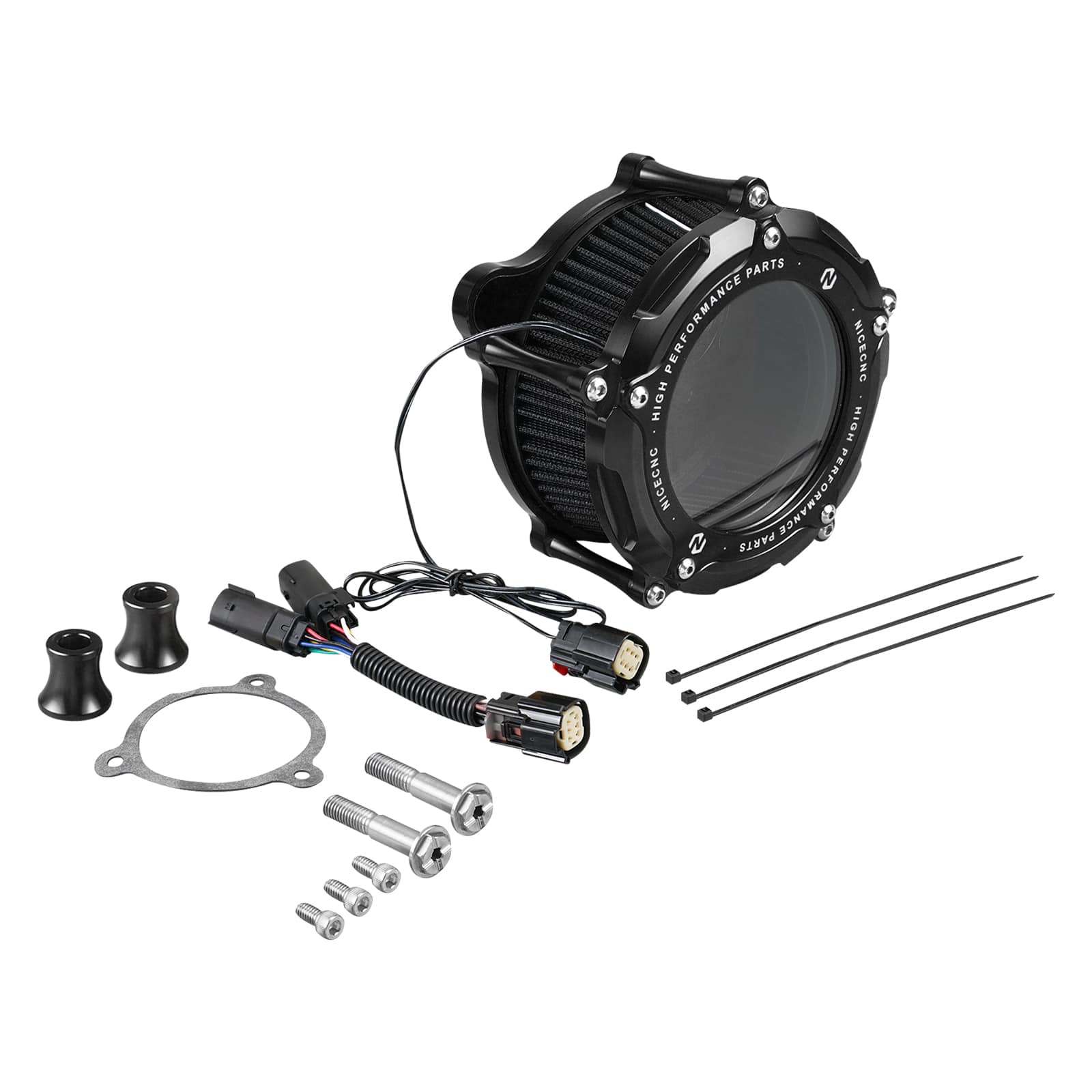 Luftausströmer mit LED-Streifen für Harley Road Glide Road King Street Glide 2017-2023