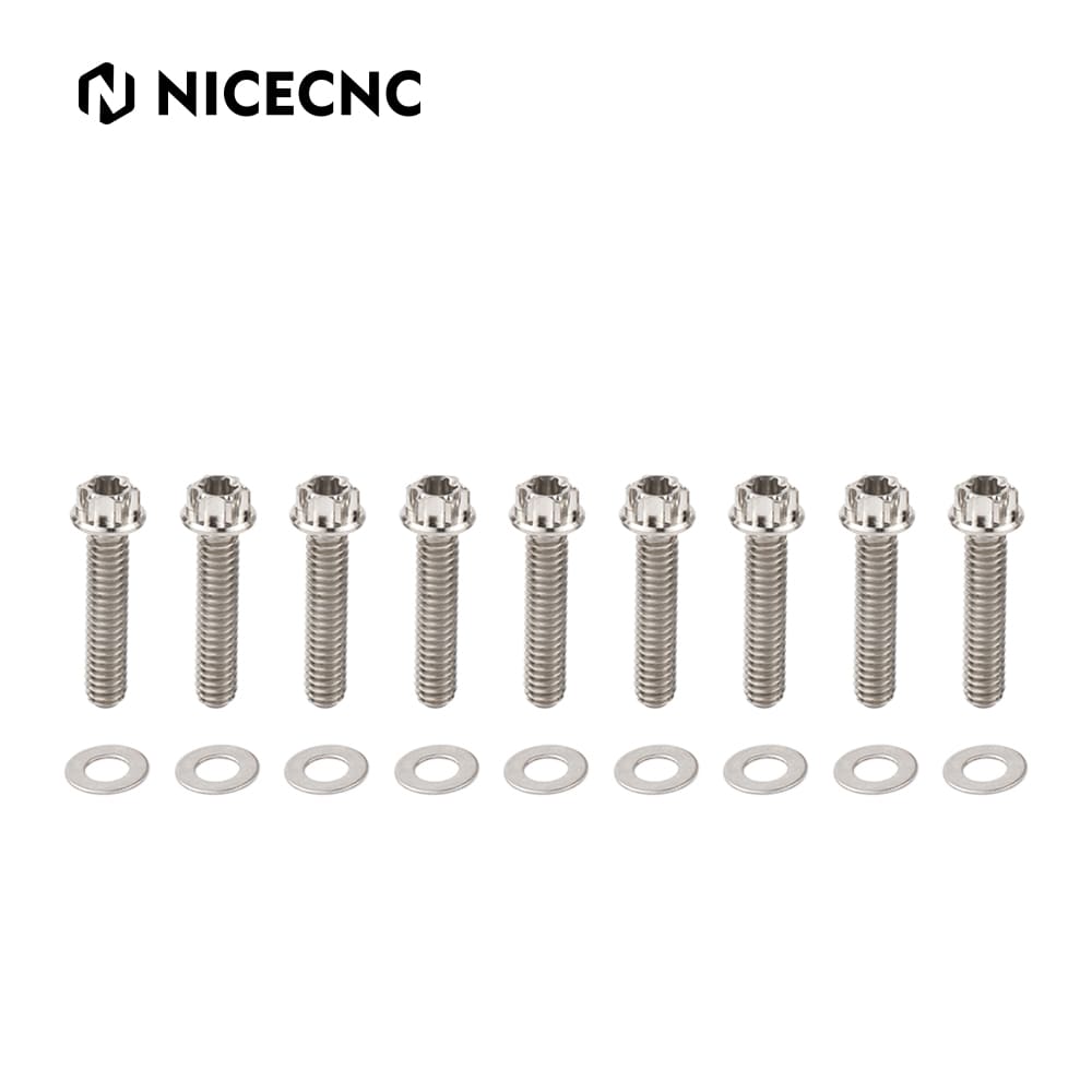 Titan Legierung 9 stücke Cam Abdeckung Schrauben Schrauben Für Harley Road Glide Street Glide