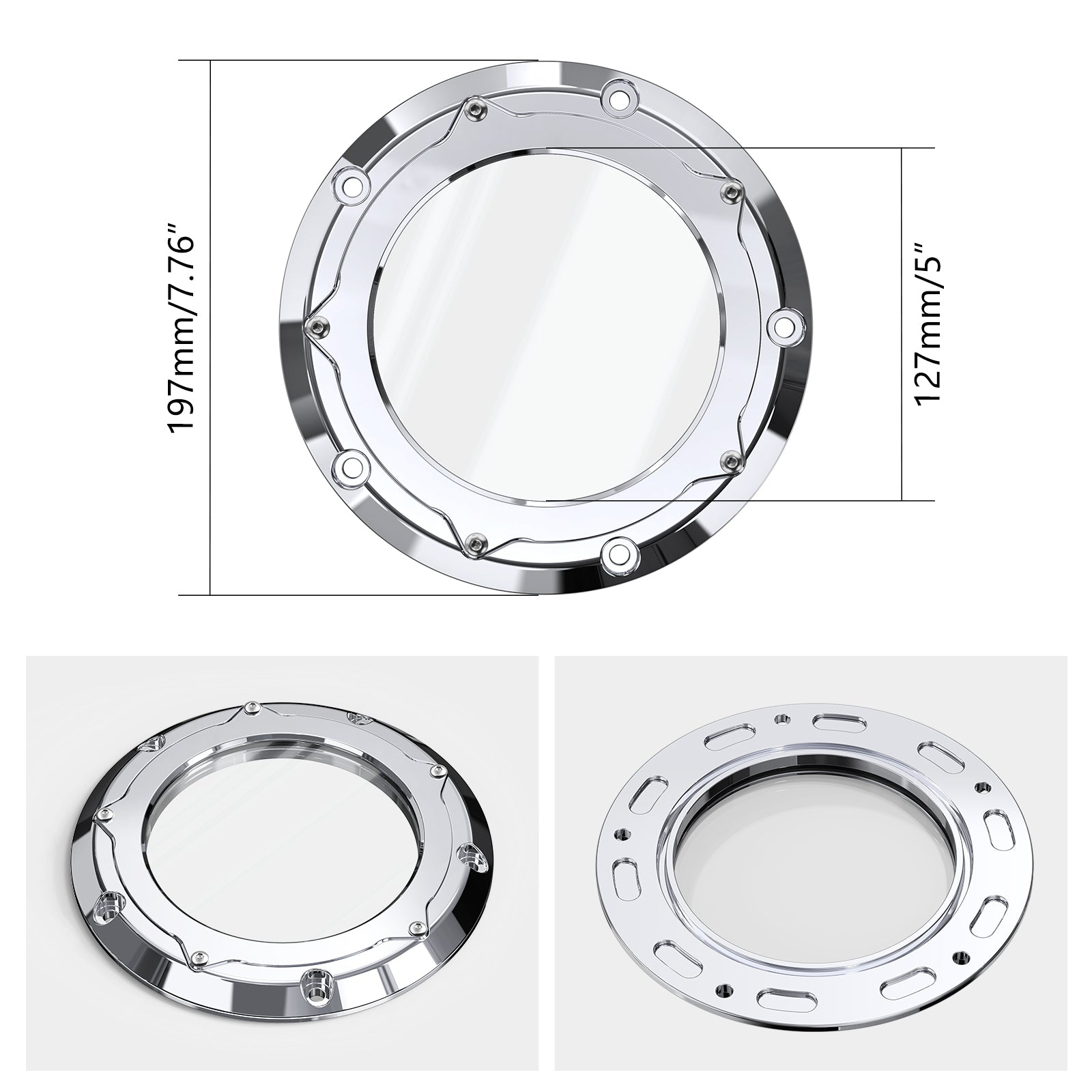 Transparente Primäre Derby Kupplungsabdeckung Für Harley Street Glide Road King