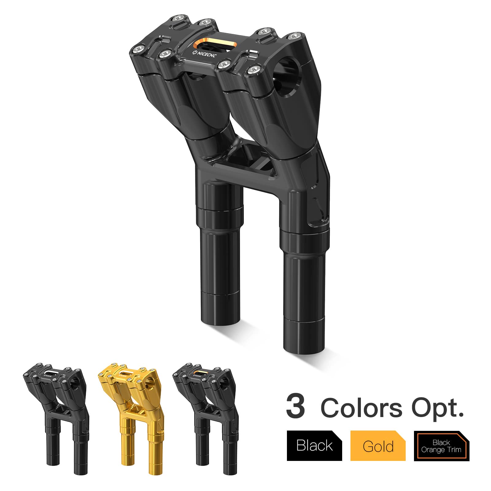 Modularer Kickback-isolierter Griff Barris 8"/ 7"/6"/5" nach hinten 1,5" für Harley Davidson