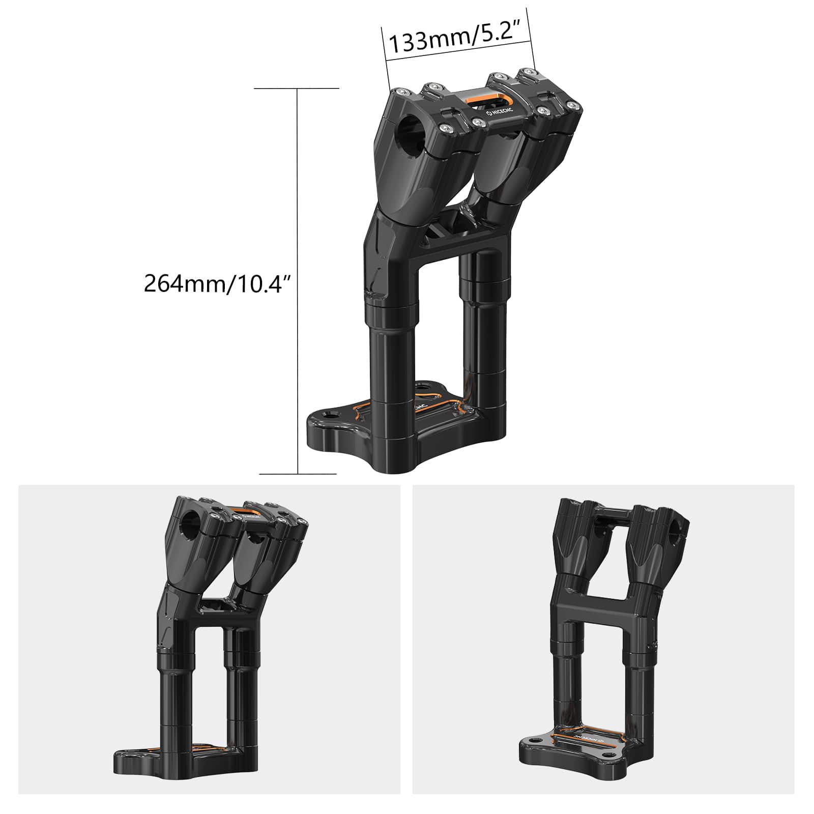 Modulare Kickback-Riser Für Harley Tri Electra Street Glide 1" Lenker