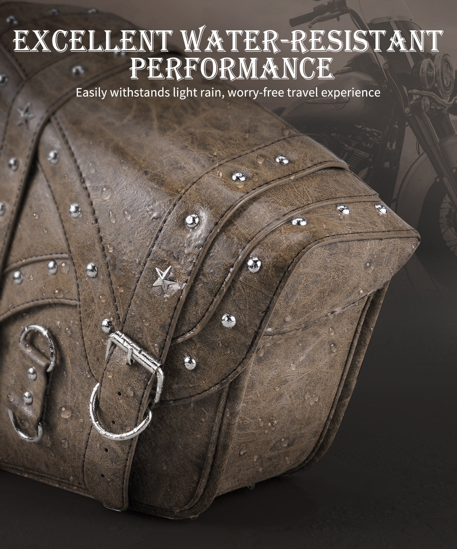 Harley Schwingentasche Werkzeug Aufbewahrungstasche PU Leder Textur