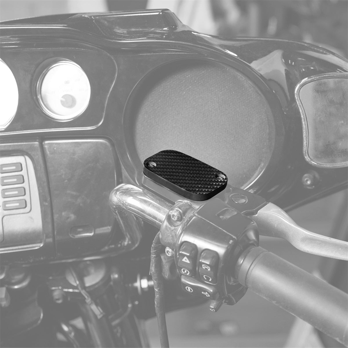 Carbon Fiber Vorne Bremse Master Zylinder Abdeckung Für Harley Road King Electra Glide Road Glide