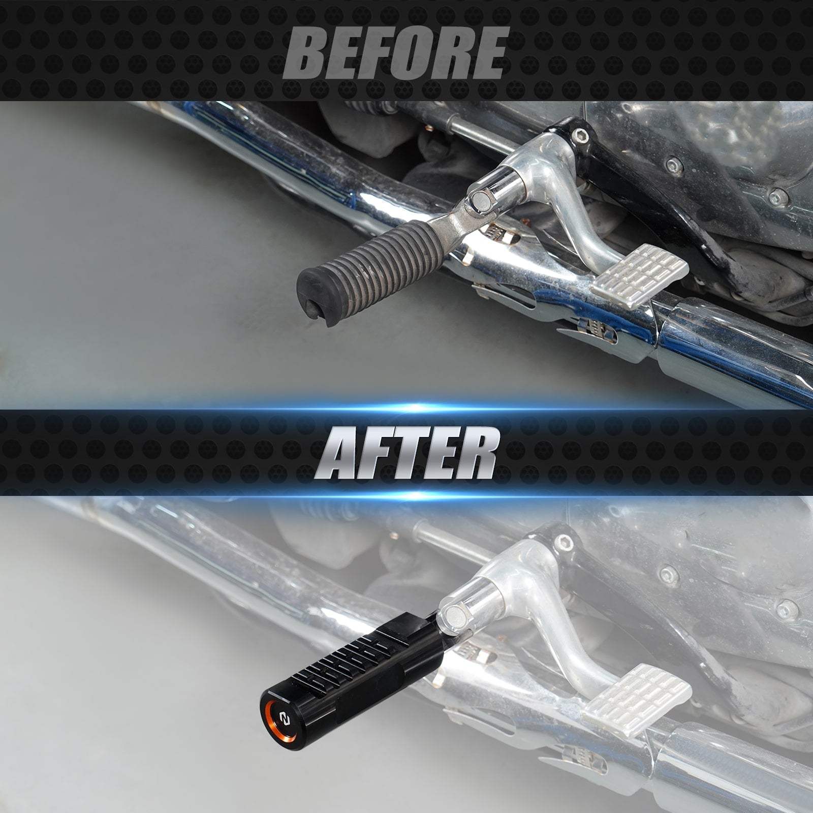 Paar Fußrasten Fahrer Fußraste für Harley Sportster 1200 Iron 883 XL Roadster