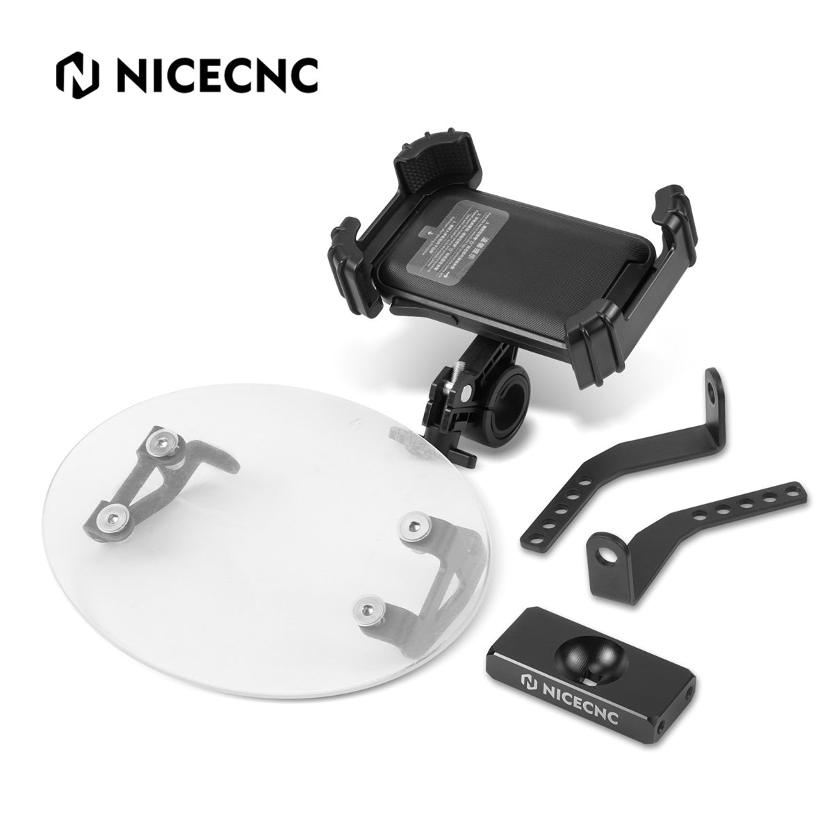 Einstellbare Telefon Halter Halterung w/Nummer Platte Für Harley Sportster S