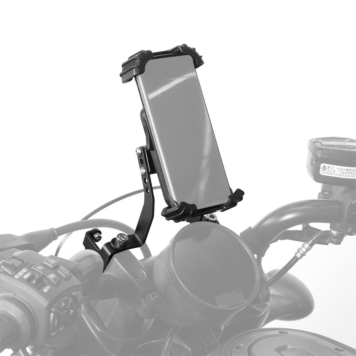Einstellbare Telefon Halter Halterung w/Nummer Platte Für Harley Sportster S