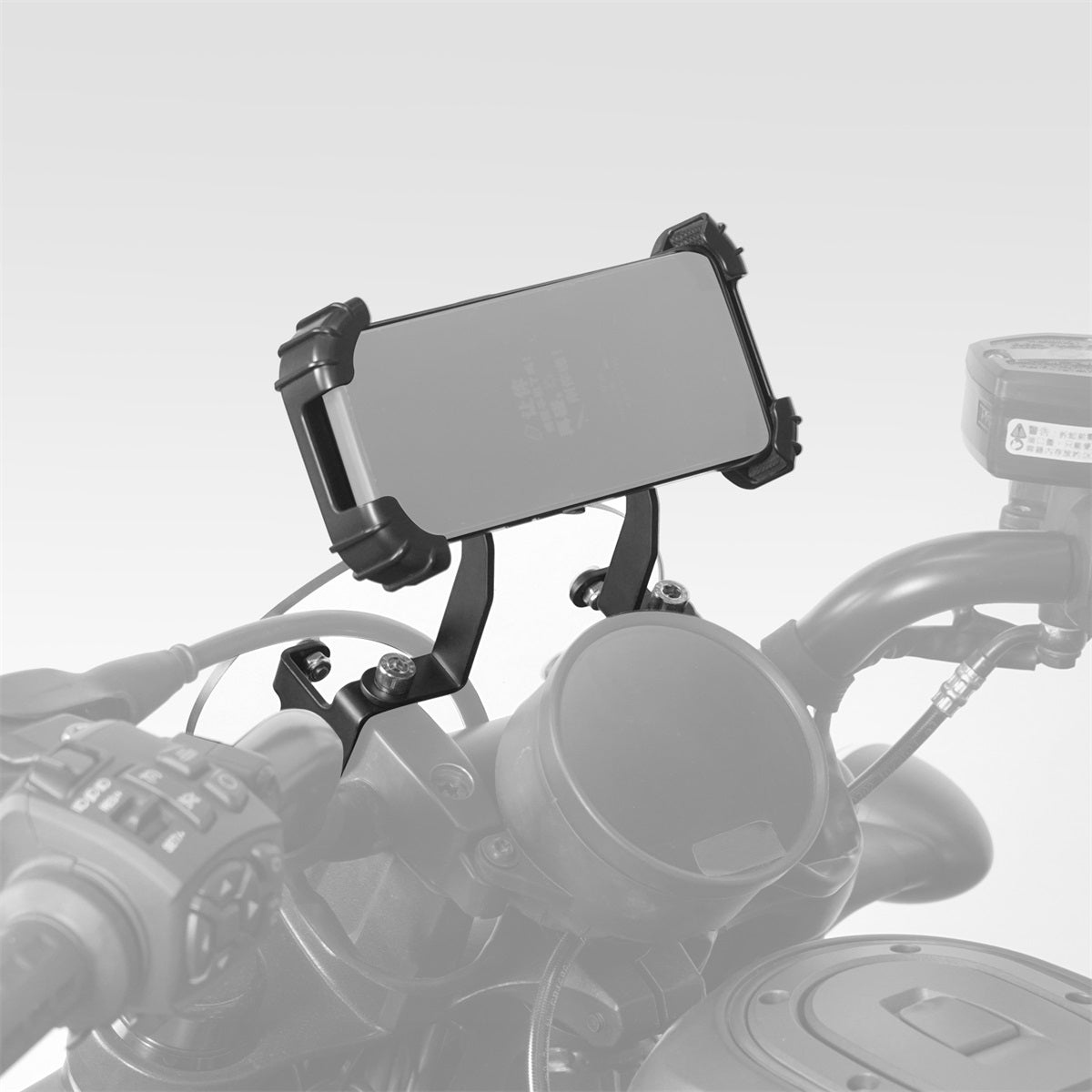 Einstellbare Telefon Halter Halterung w/Nummer Platte Für Harley Sportster S