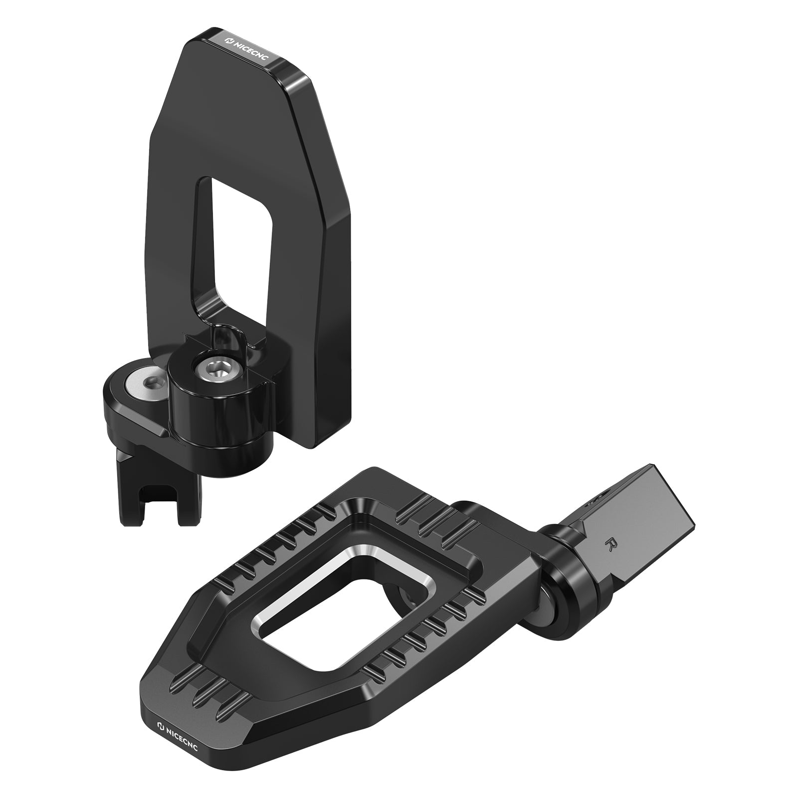 Verstellbare größere Fahrerfußrasten für Harley Street Bob Low Rider Softail Sportster S