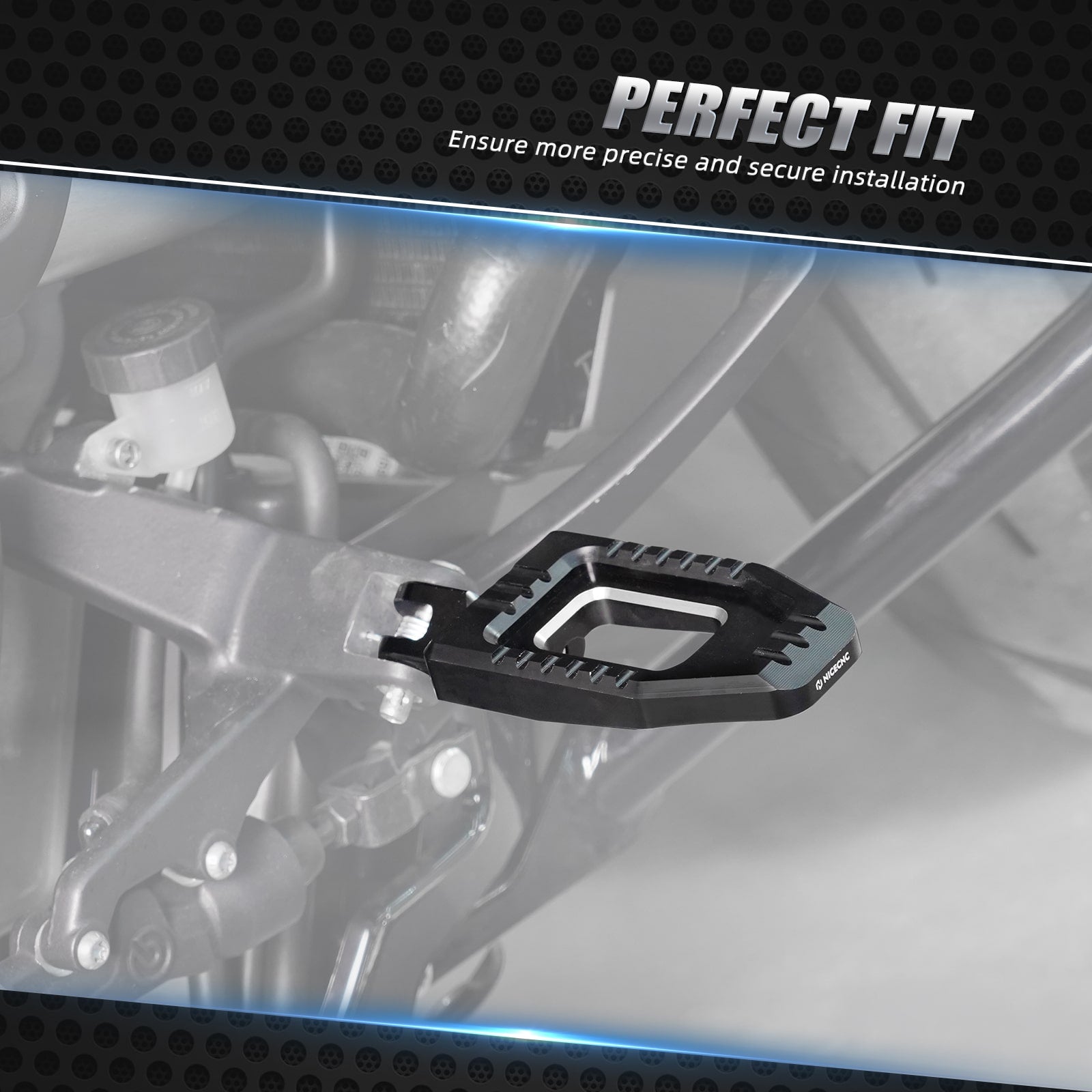 Verstellbare größere Fahrerfußrasten für Harley Street Bob Low Rider Softail Sportster S