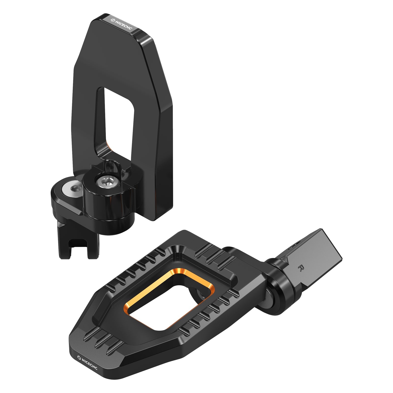 Verstellbare größere Fahrerfußrasten für Harley Street Bob Low Rider Softail Sportster S