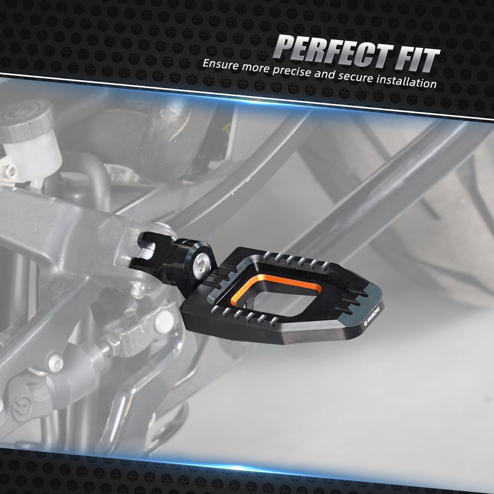 Verstellbare größere Fahrerfußrasten für Harley Street Bob Low Rider Softail Sportster S