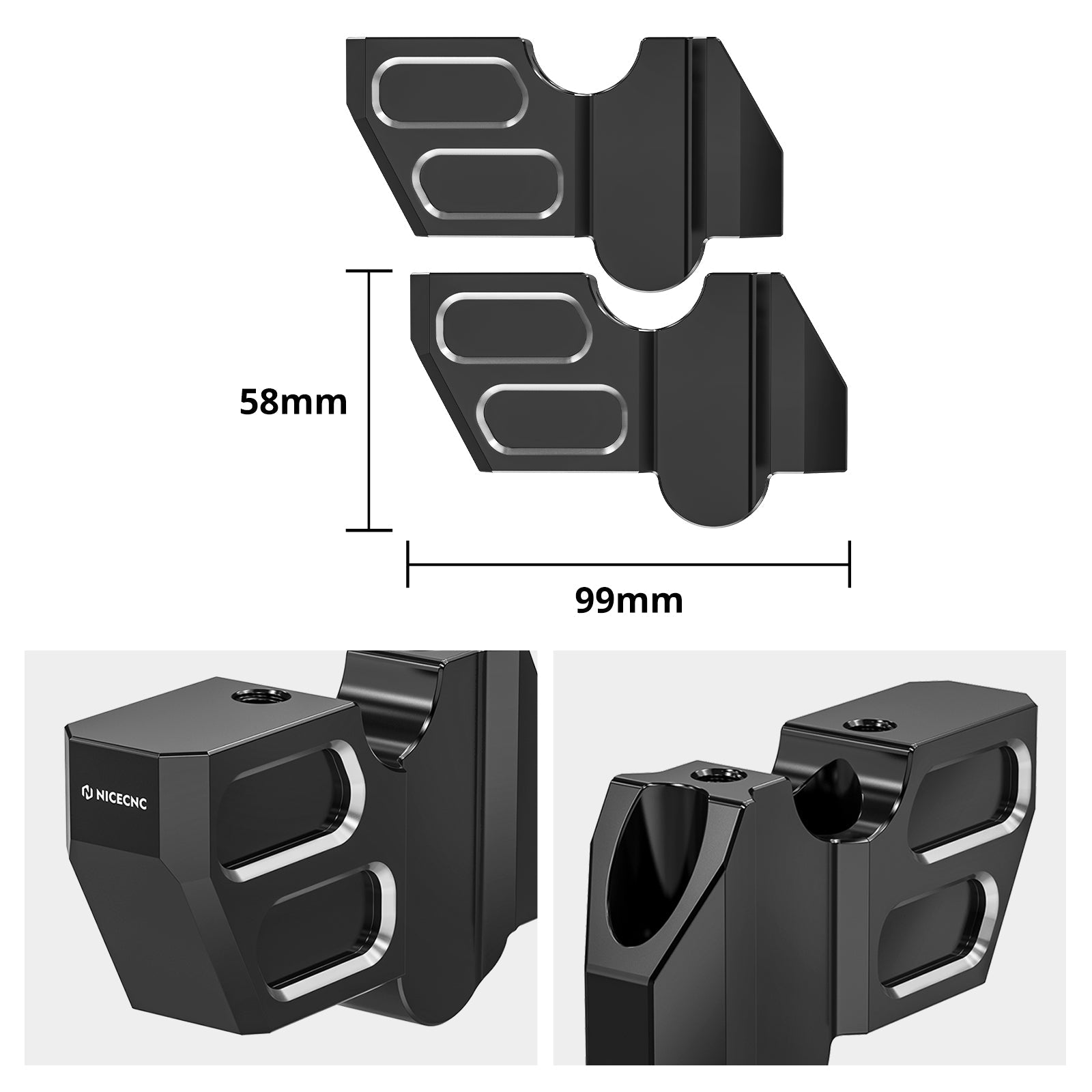 Lenkererhöhungen nach hinten Kickback Mount Kit für Harley Sportster S 2021-2024